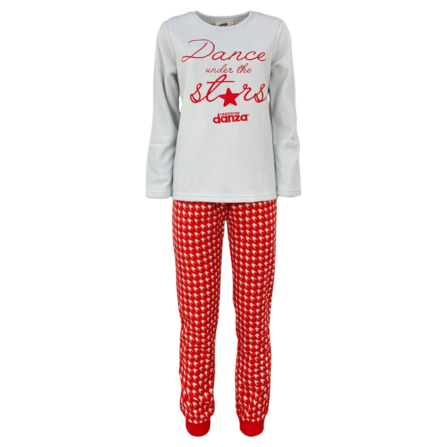 Pigiama invernale natalizio lungo donna in pile Natale Dimensione Danza 4779