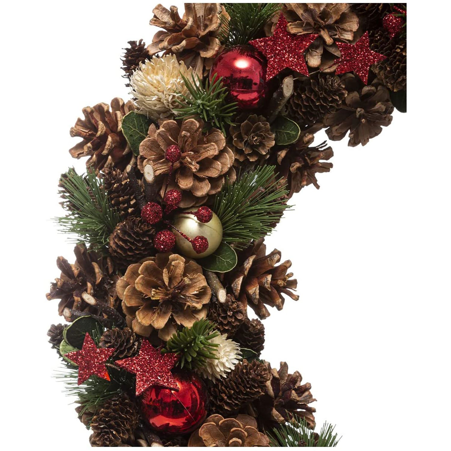 Ghirlanda natalizia Fuoriporta decori di Natale ornamentale con palline D45 4805