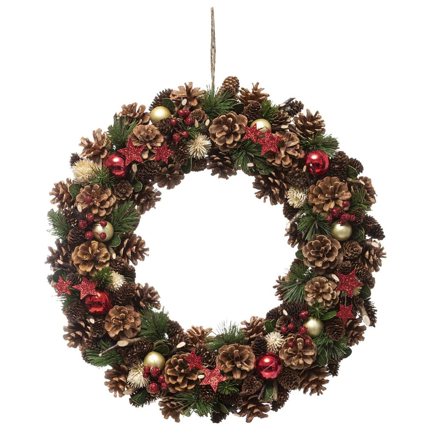 Ghirlanda natalizia Fuoriporta decori di Natale ornamentale con palline D45 4805