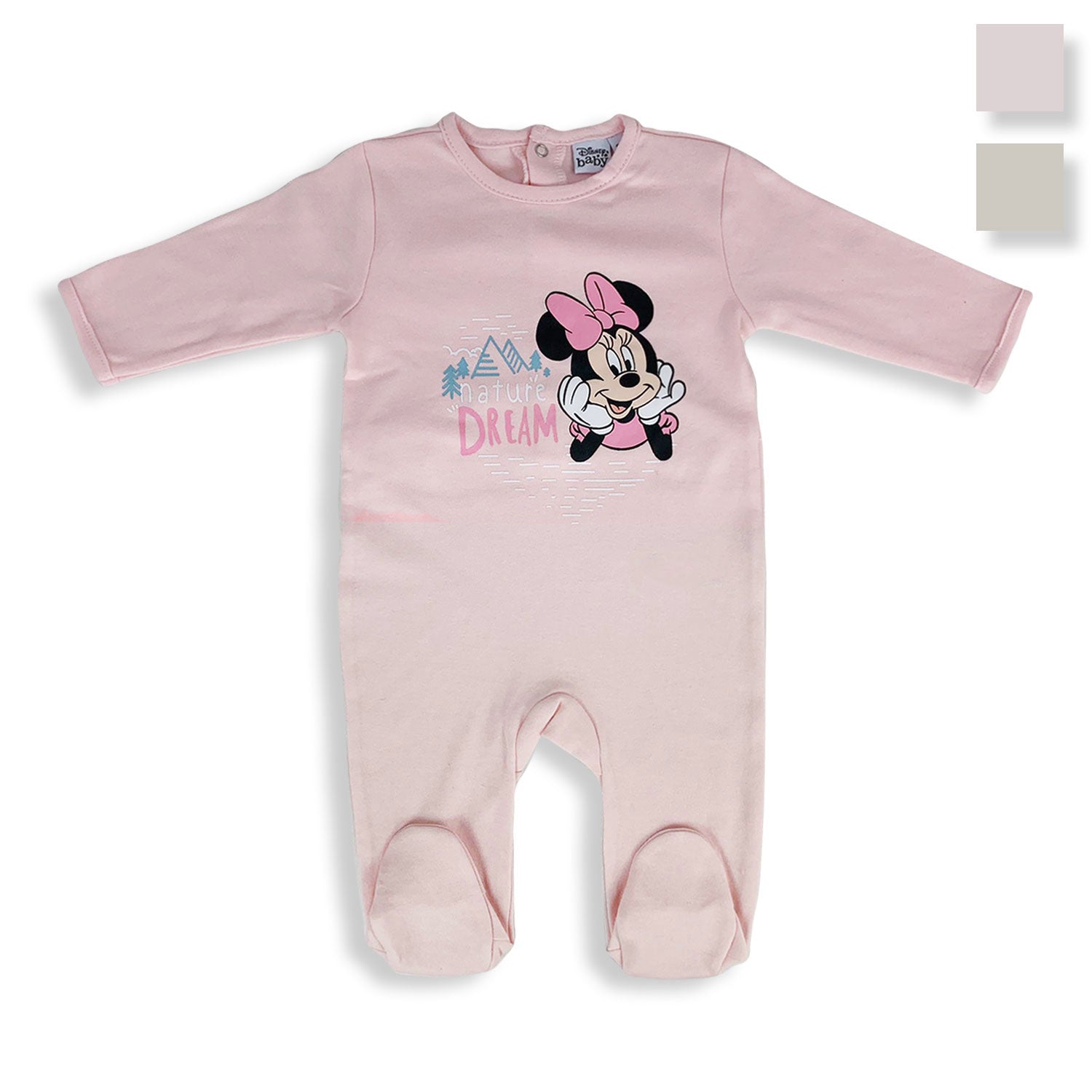 Tutina Disney Pagliaccetto neonato Minnie Mouse Pigiama in velluto bimba 4826