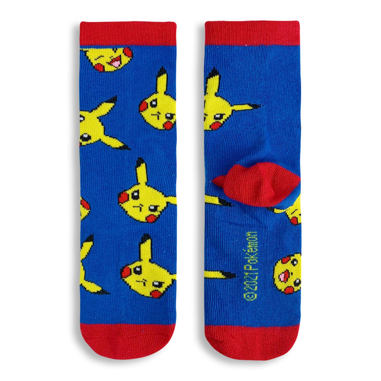 Calzini lunghi Pokemon pikachu 3 paia per bambino in filato cotone stampati 4833