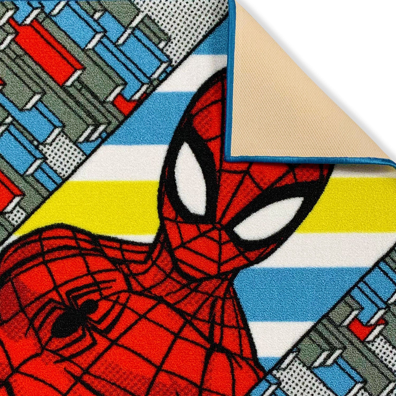 Tappeto antiscivolo cameretta bambini Marvel Spiderman 80x120 cm 4951