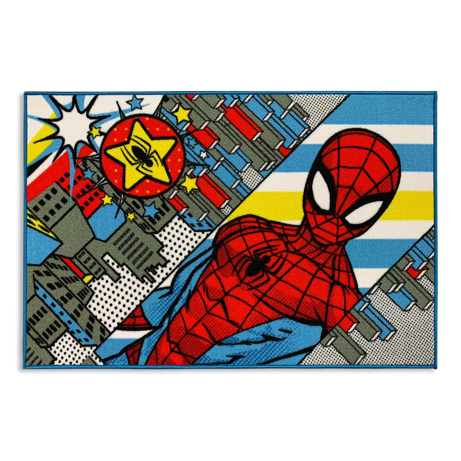 Tappeto antiscivolo cameretta bambini Marvel Spiderman 80x120 cm 4951
