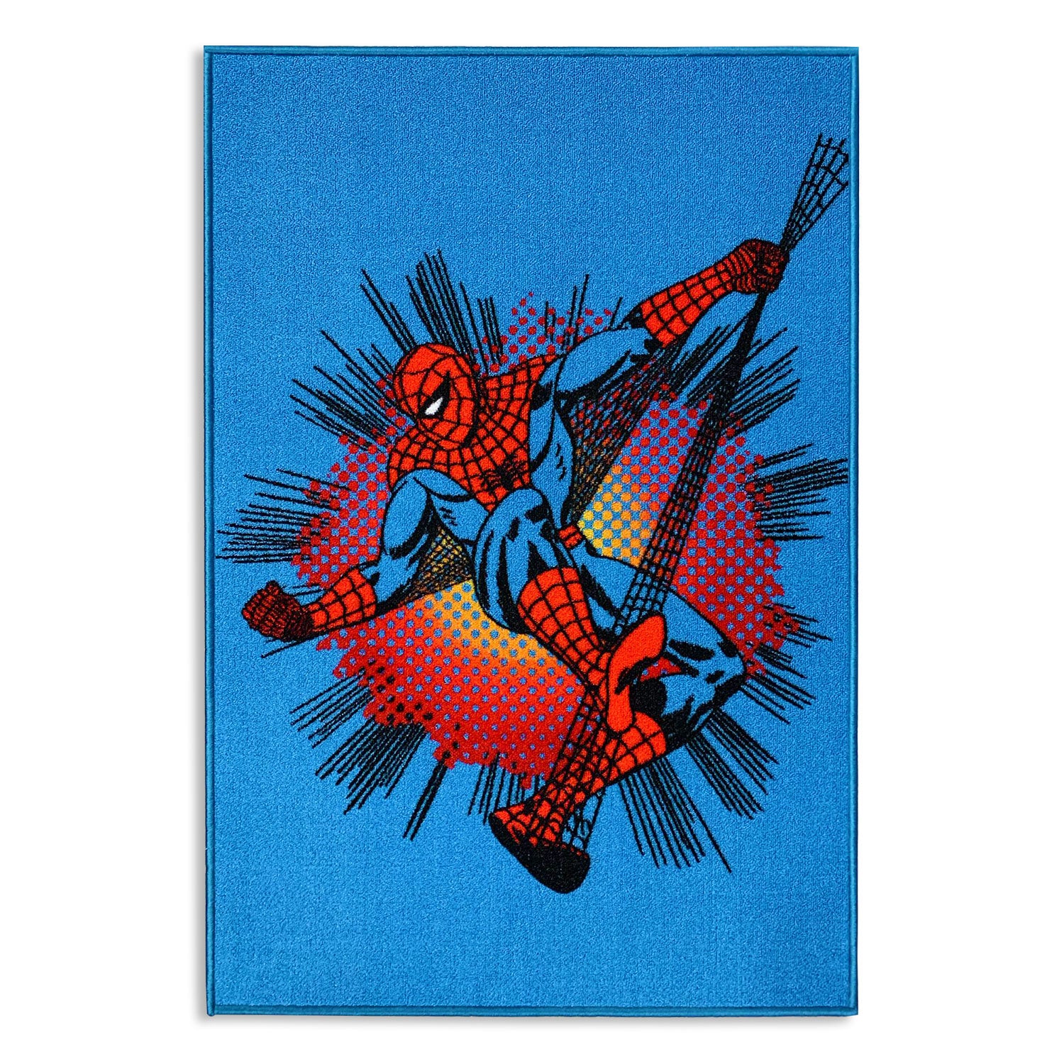 Tappeto antiscivolo cameretta bambini Marvel Spiderman 80x120 cm 4952