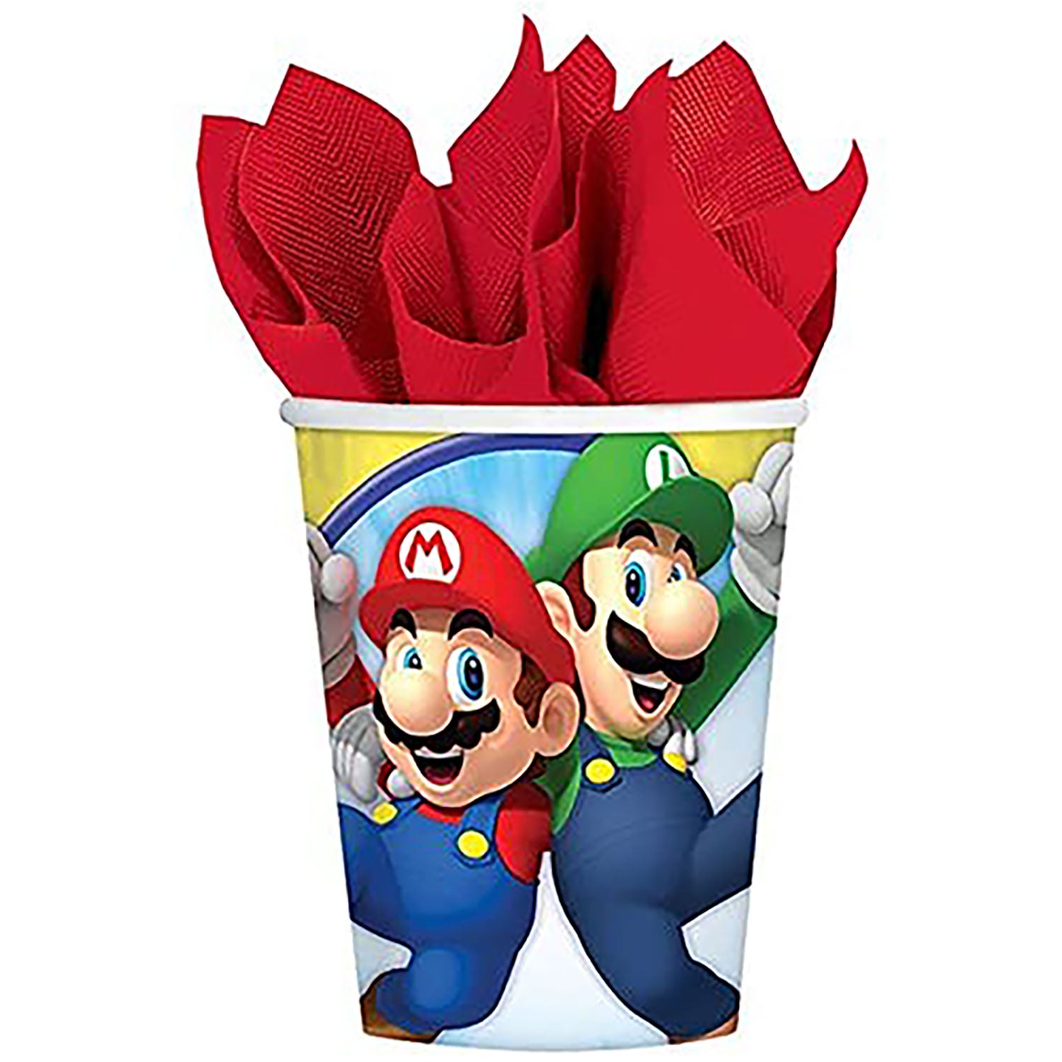 Kit party Super Mario Bros bicchieri piatti tovaglia tovaglioli palloncini 4959