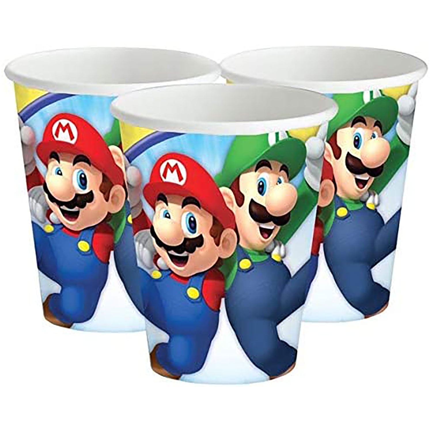 Kit party Super Mario Bros bicchieri piatti tovaglia tovaglioli palloncini 4959