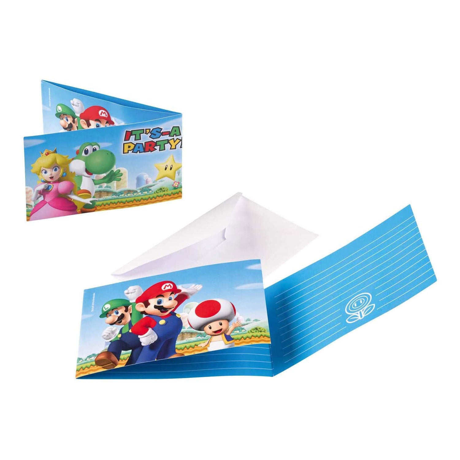 Kit party Super Mario Bros bicchieri piatti tovaglia tovaglioli palloncini 4959