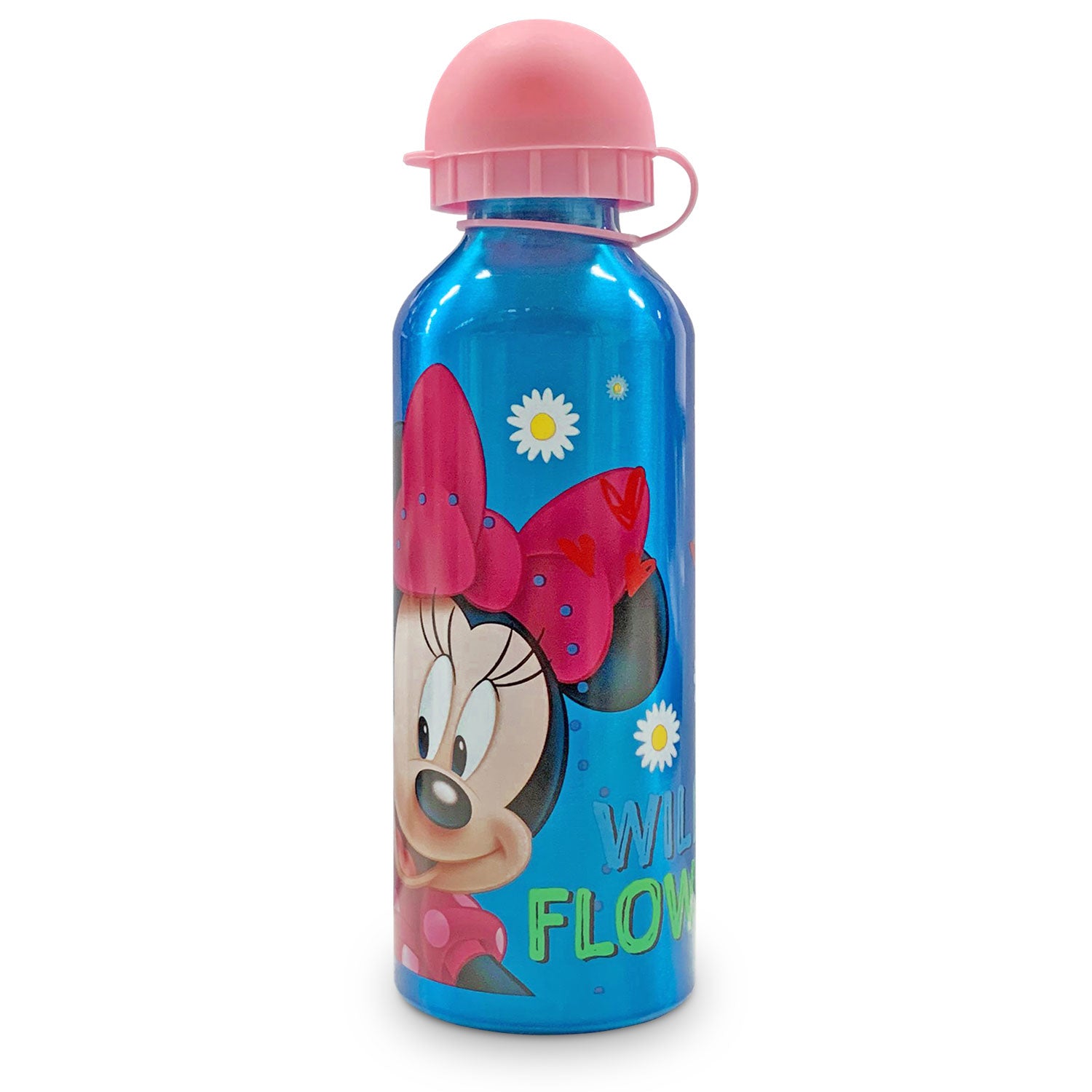 Borraccia bambini Disney Minnie Mouse bottiglia allumino e beccuccio 500ml 4964