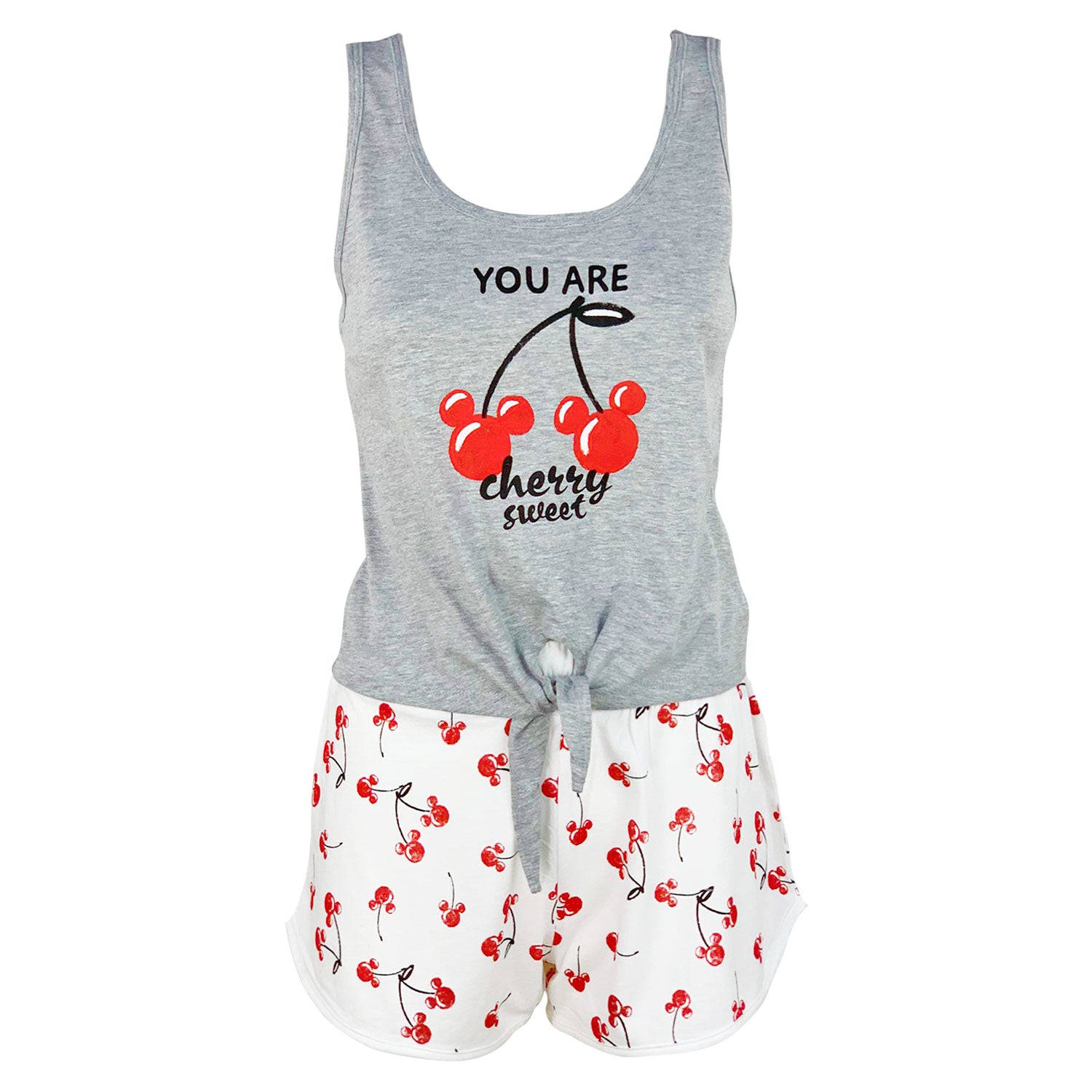 Pigiama corto donna Disney Mickey Mouse canotta e pantaloncino in cotone 4971