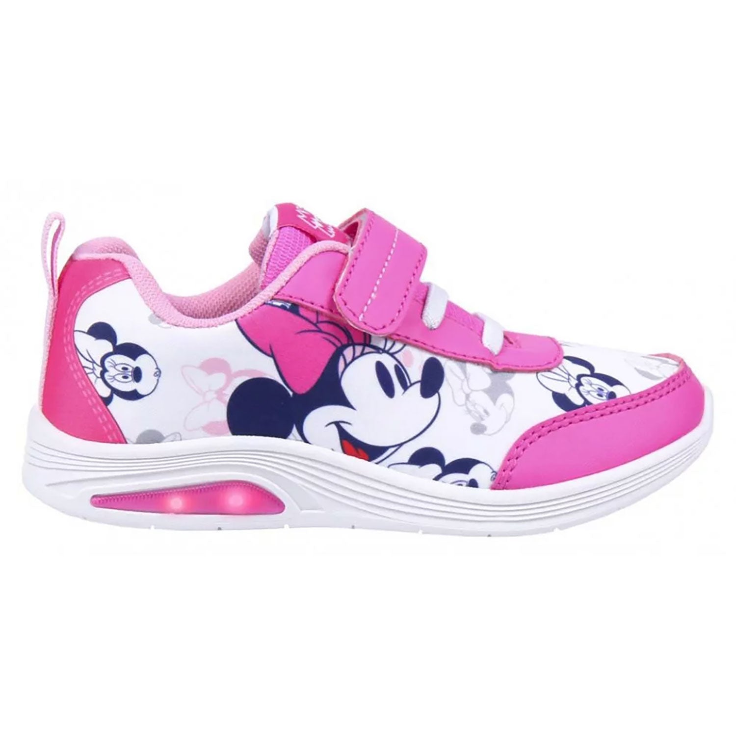 Scarpe sportive Disney Minnie Mouse a strappo per bambina con luci led 4982