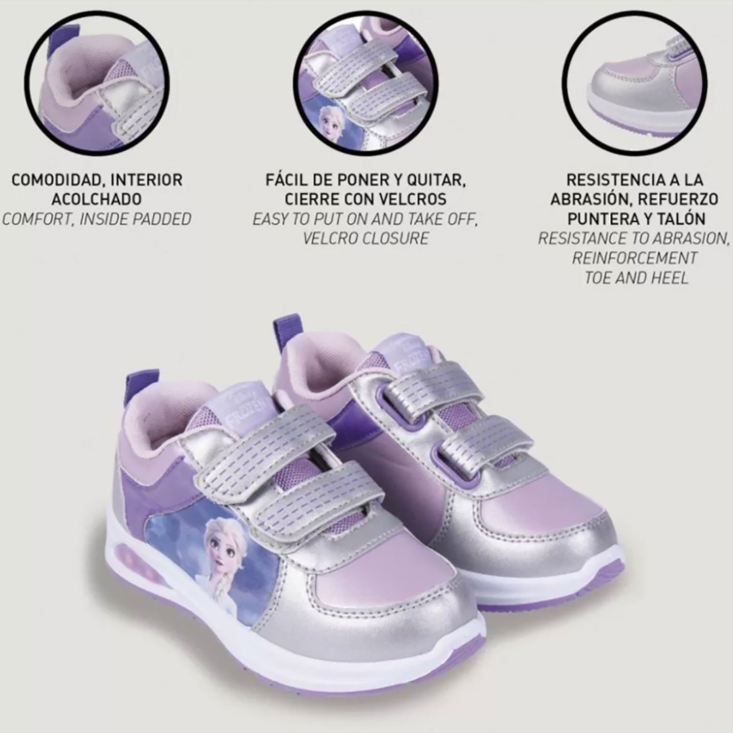 Leomil Disney Frozen - Scarpe Sportive Per Bambini Con Stampa Elsa E Anna Con Luce Led E Chiusura In Velcro 47888907 Leomil Disney Frozen - Scarpe Sportive Per Bambini Con Stampa Elsa E Anna Con Luce Led E Chiusura In Velcro 47888907