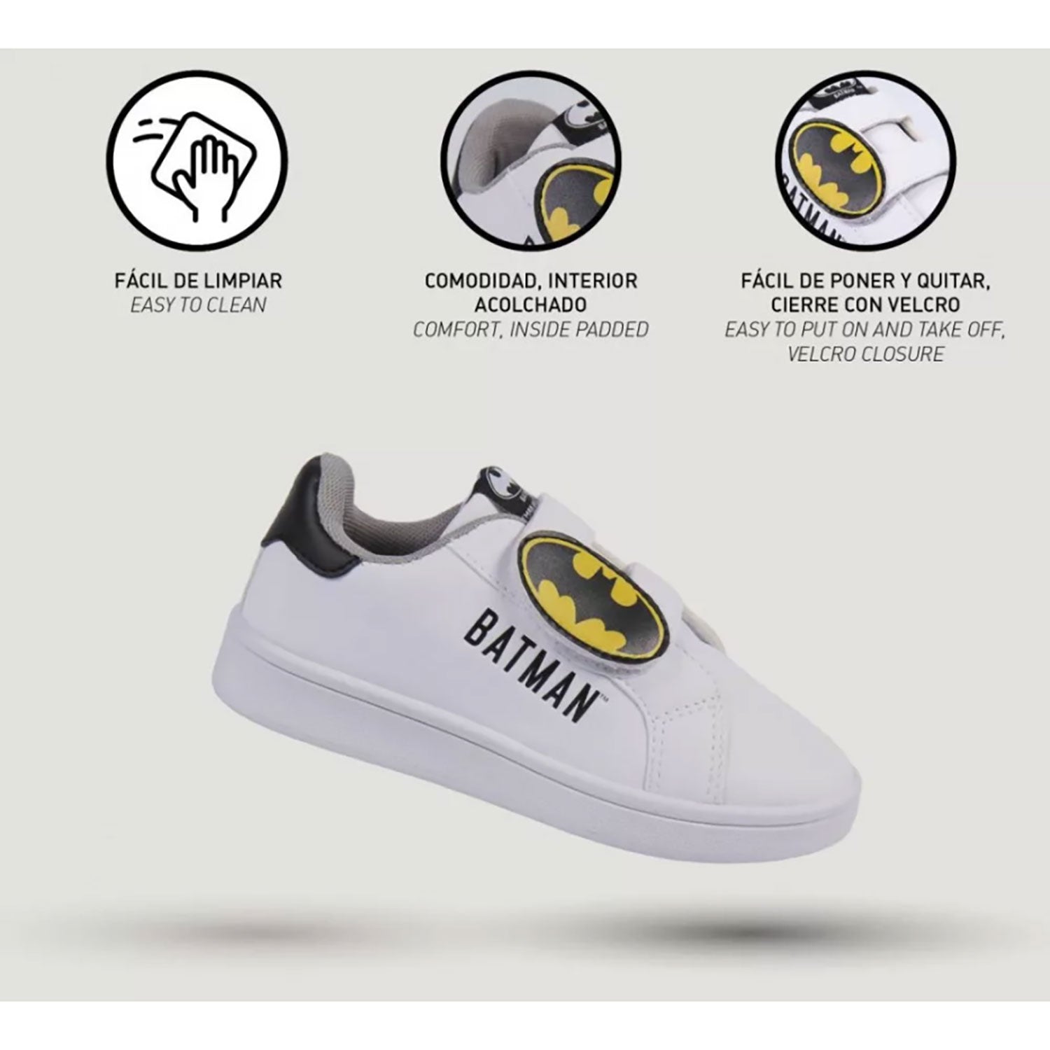 Scarpe Batman DC Comics sneakers sportive a strappo bambino 4988
