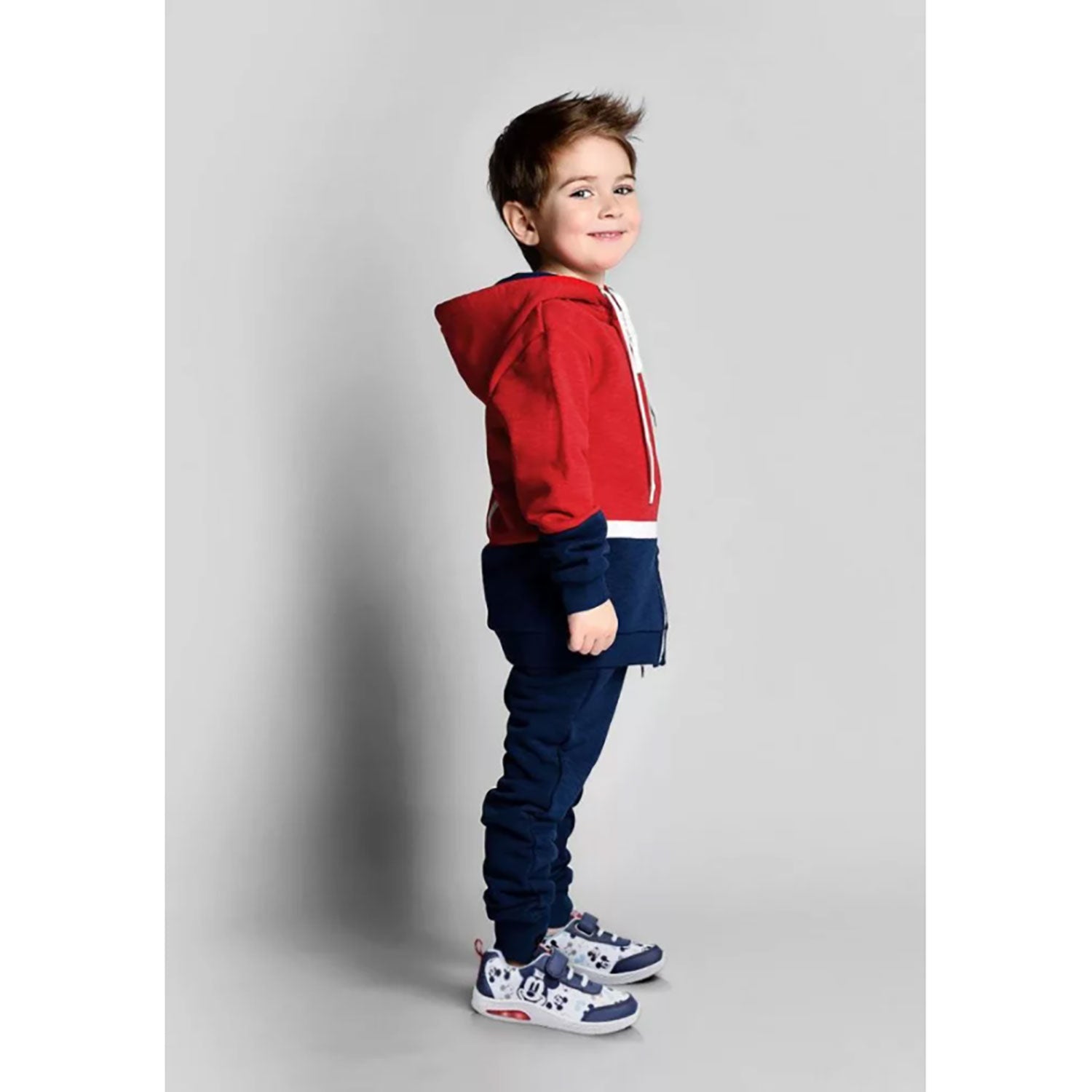 Scarpe Disney Mickey Mouse sneakers sportive a strappo bambino con luci led 4994