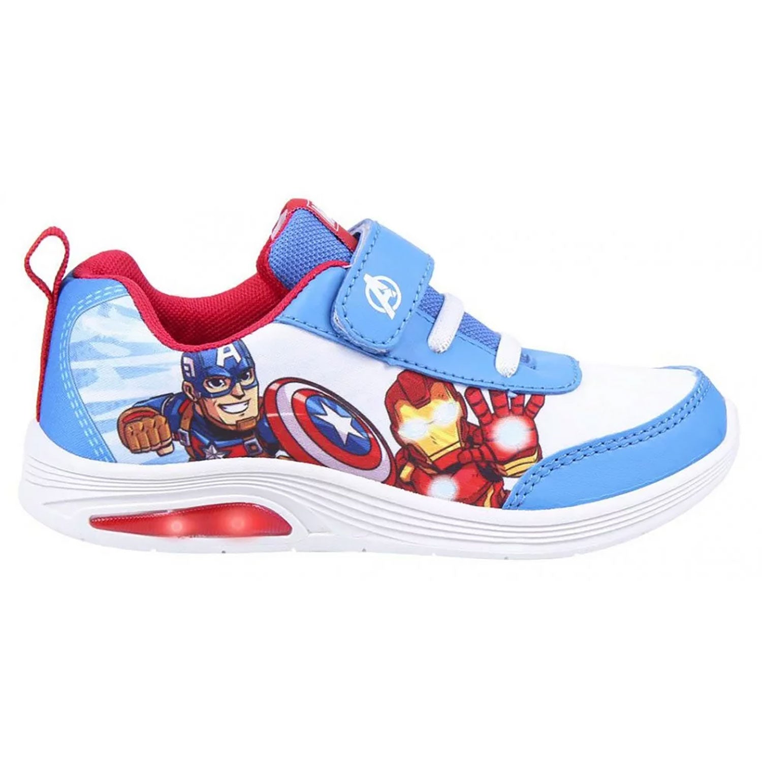 Scarpe Marvel Avengers sneakers sportive a strappo bambino con luci led 4996