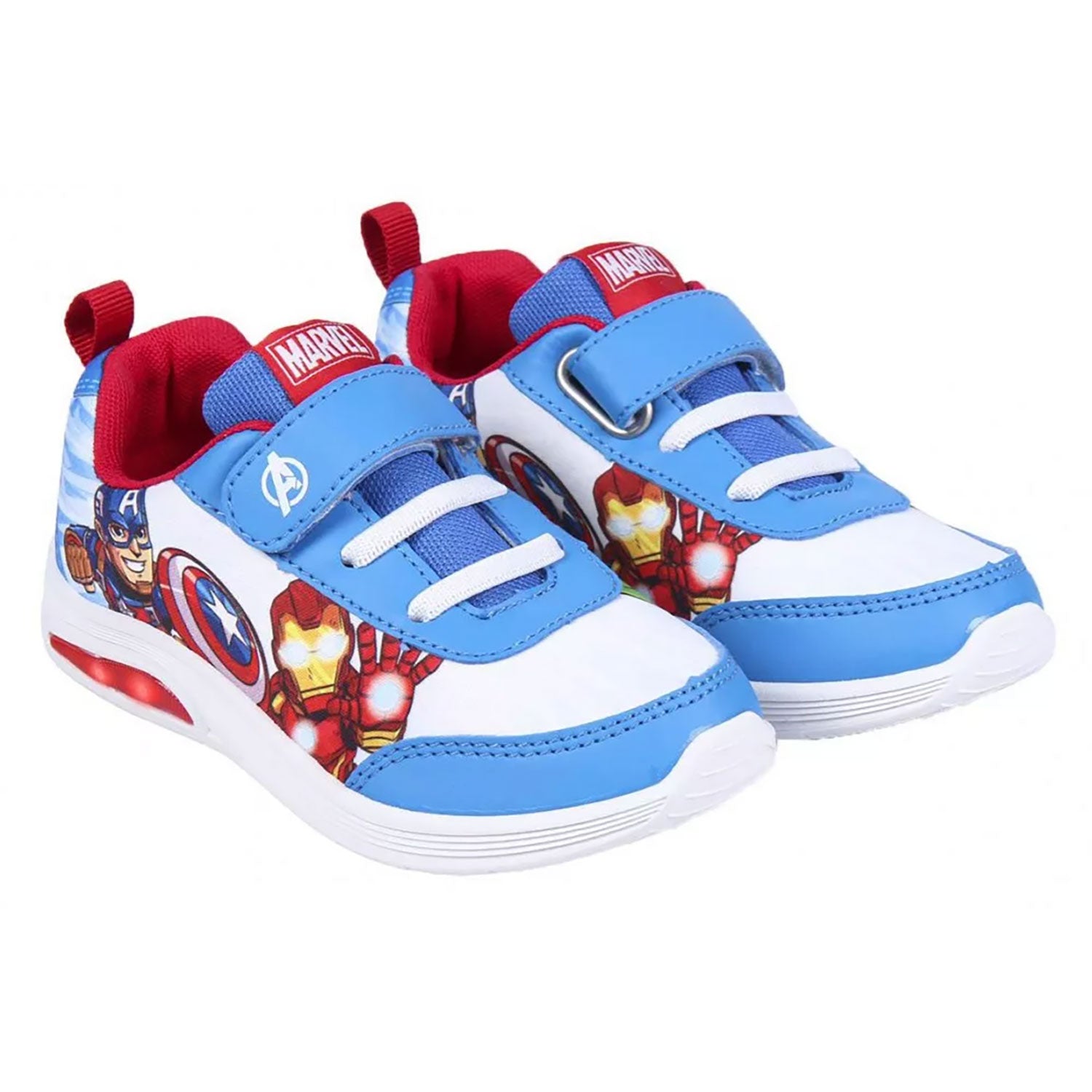 Scarpe Marvel Avengers sneakers sportive a strappo bambino con luci led 4996