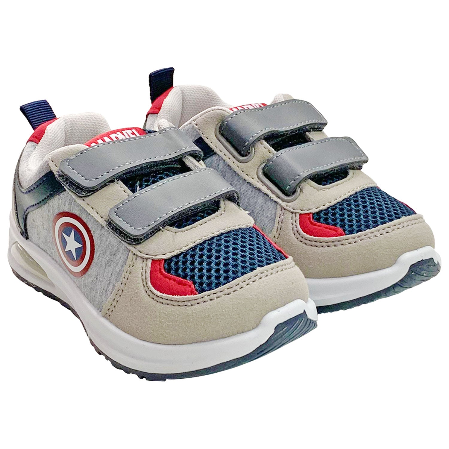 Scarpe Marvel Capitan America sneakers a strappo bambino con luci led 4997