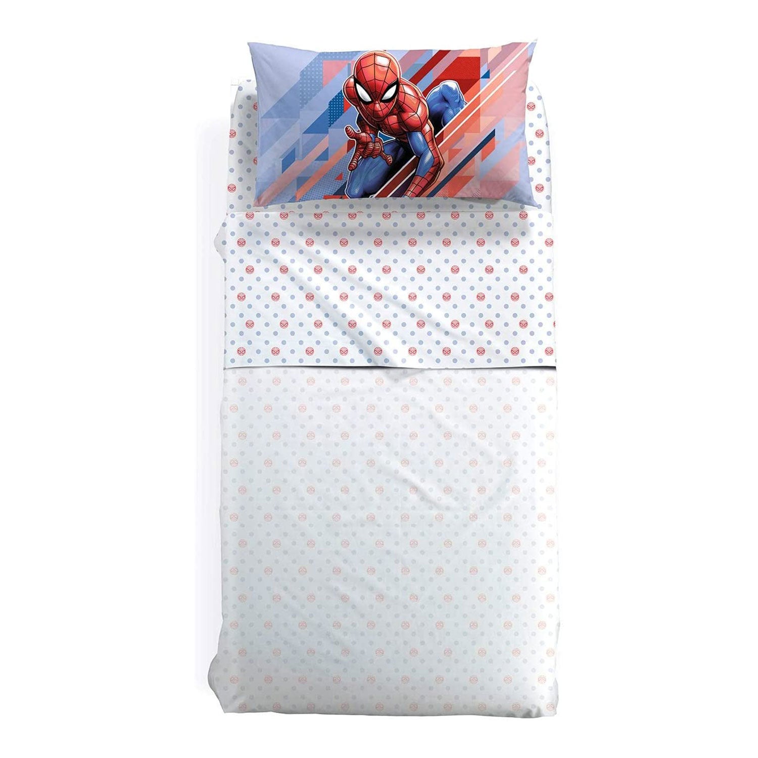 Completo lenzuola Caleffi Marvel Spiderman letto 1 posto singolo in Cotone 5015