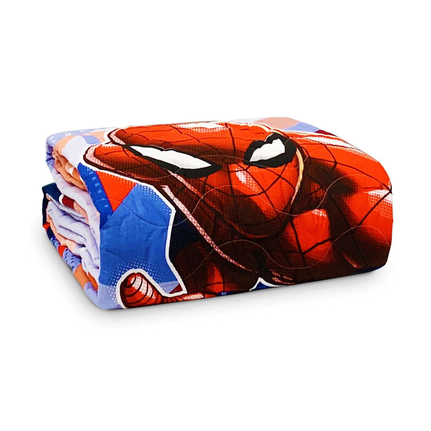 Copriletto trapuntato singolo Spiderman Marvel Caleffi 1 posto in cotone 5018