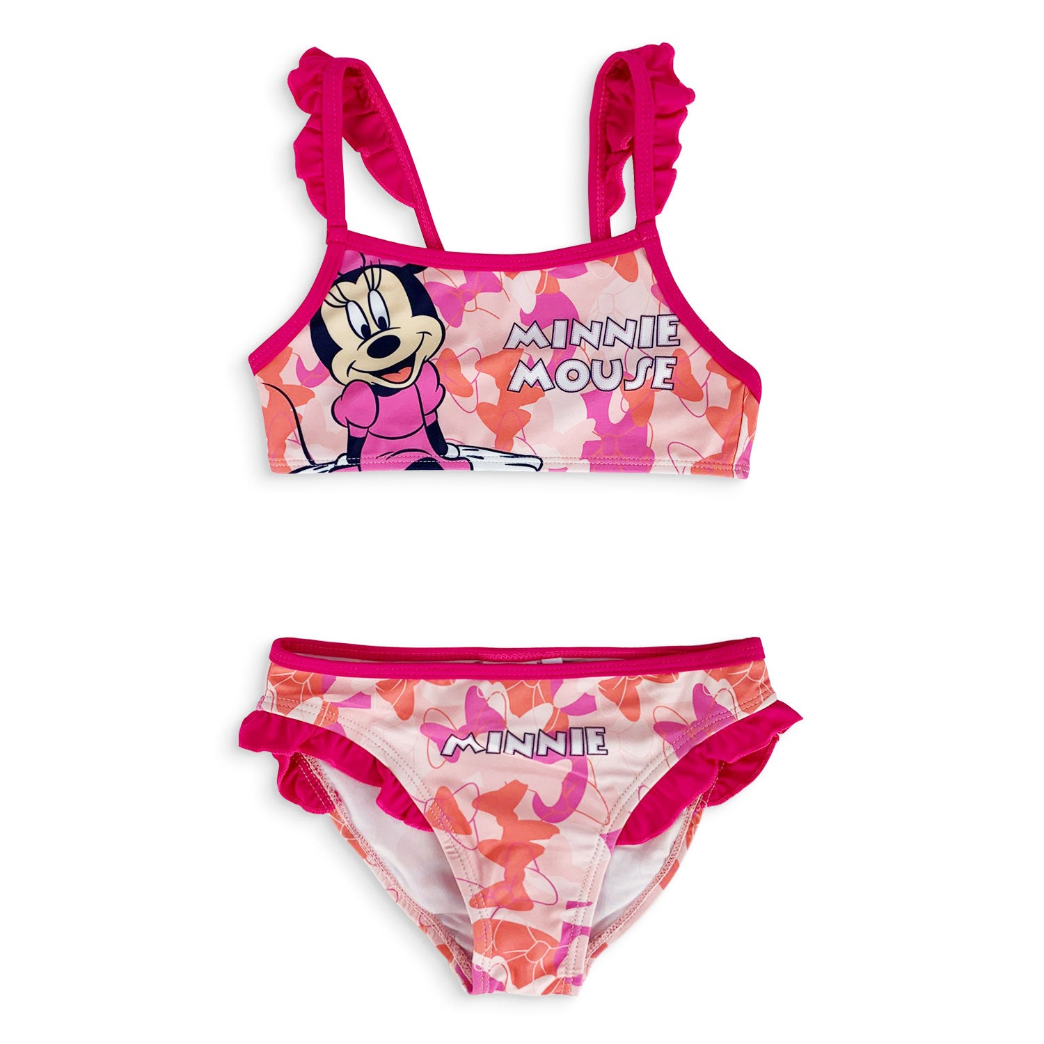 Costume da mare Disney Minnie Mouse 2 pezzi bambina slip piscina 5183