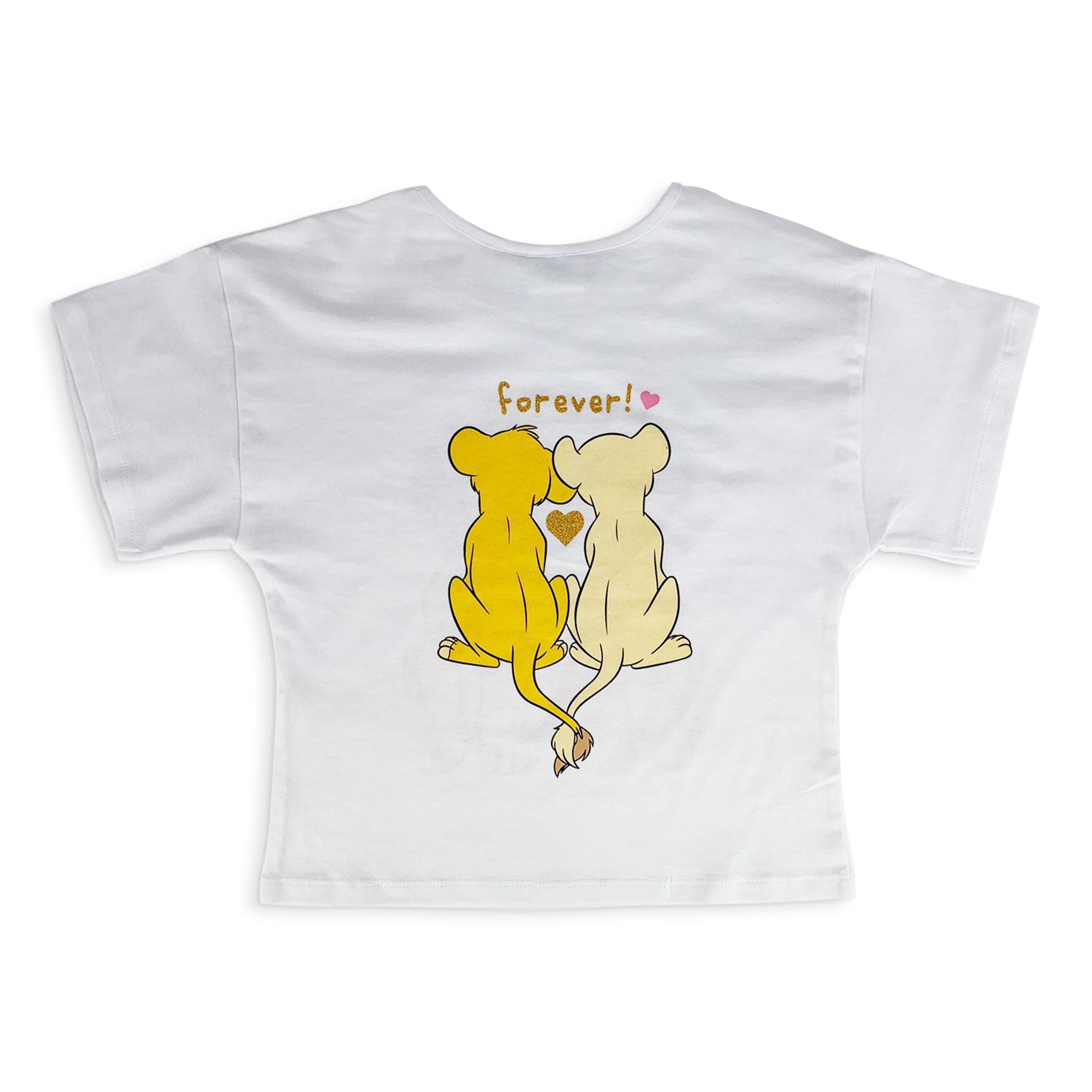 T-shirt Disney Il Re Leone maglietta maniche corte maglia bambina in cotone 5184