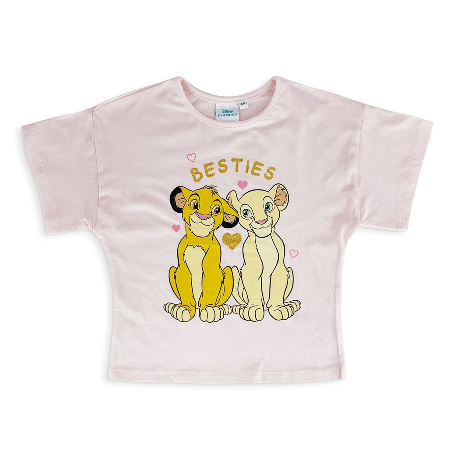 T-shirt Disney Il Re Leone maglietta maniche corte maglia bambina in cotone 5184