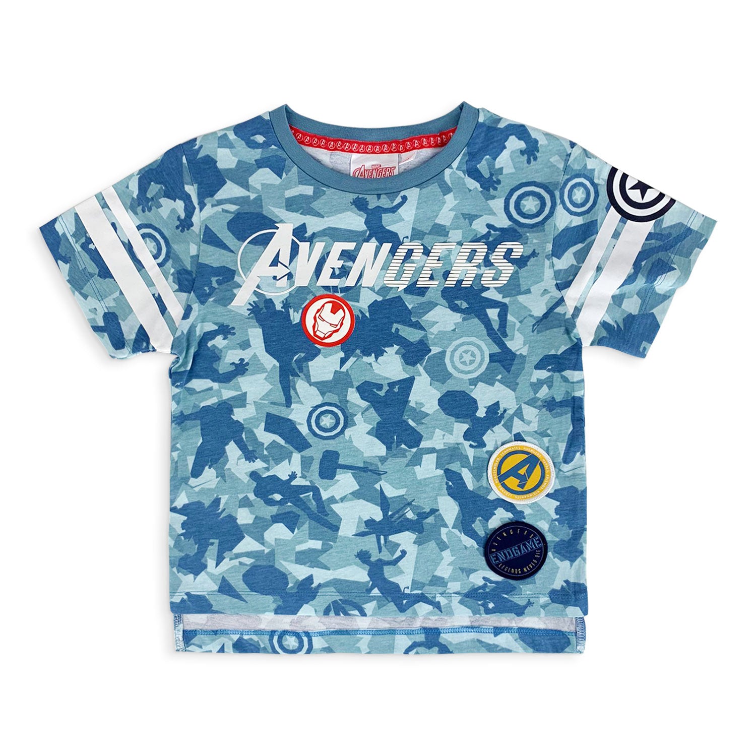 Maglietta Marvel Avengers t-shirt bambino mezze maniche in cotone estivo 5185