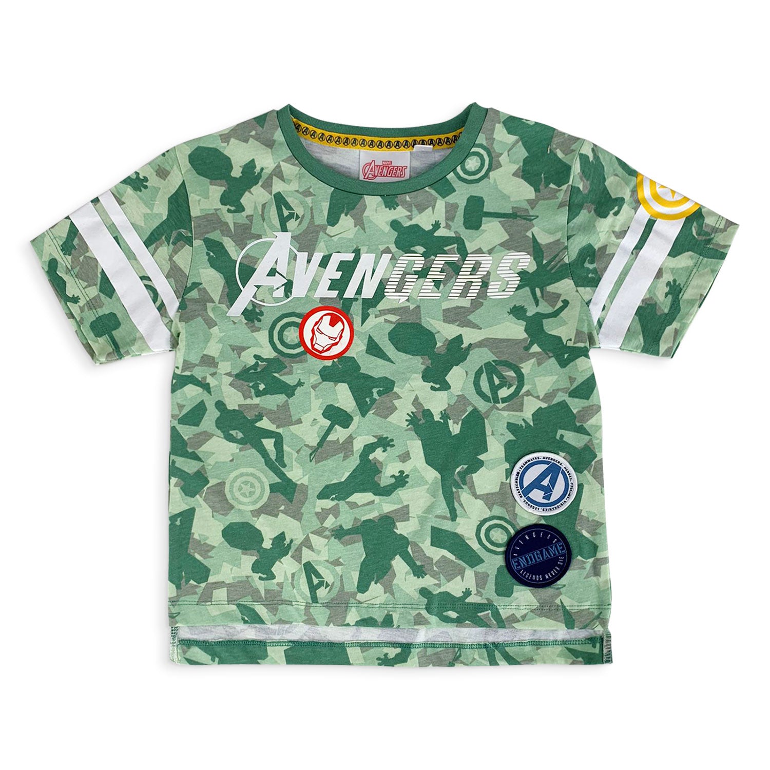 Maglietta Marvel Avengers t-shirt bambino mezze maniche in cotone estivo 5185