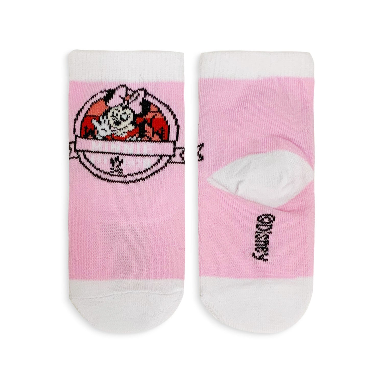 Calzini corti Disney Minnie Mouse 3 paia per neonato bimba in filato cotone 5196