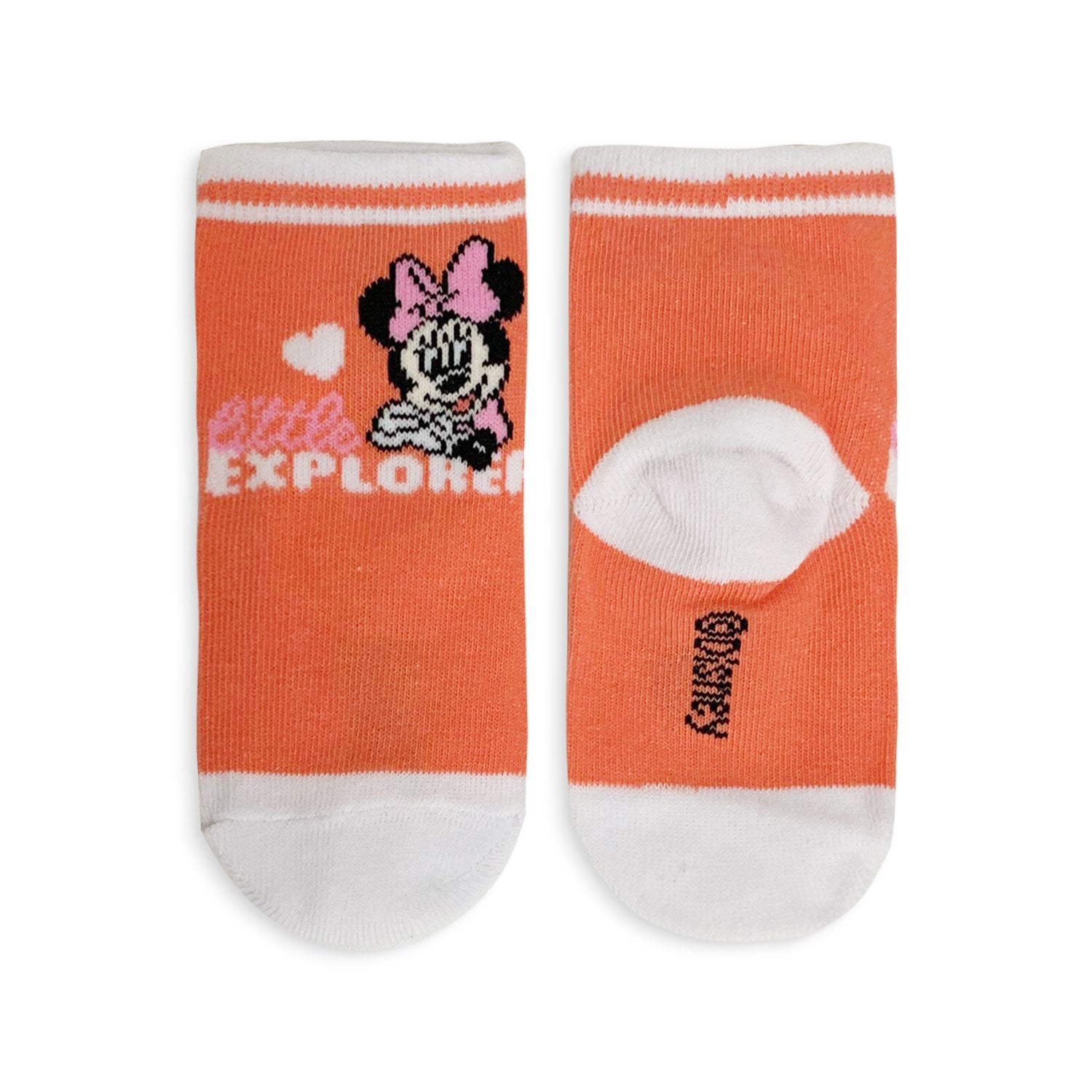 Calzini corti Disney Minnie Mouse 3 paia per neonato bimba in filato cotone 5196