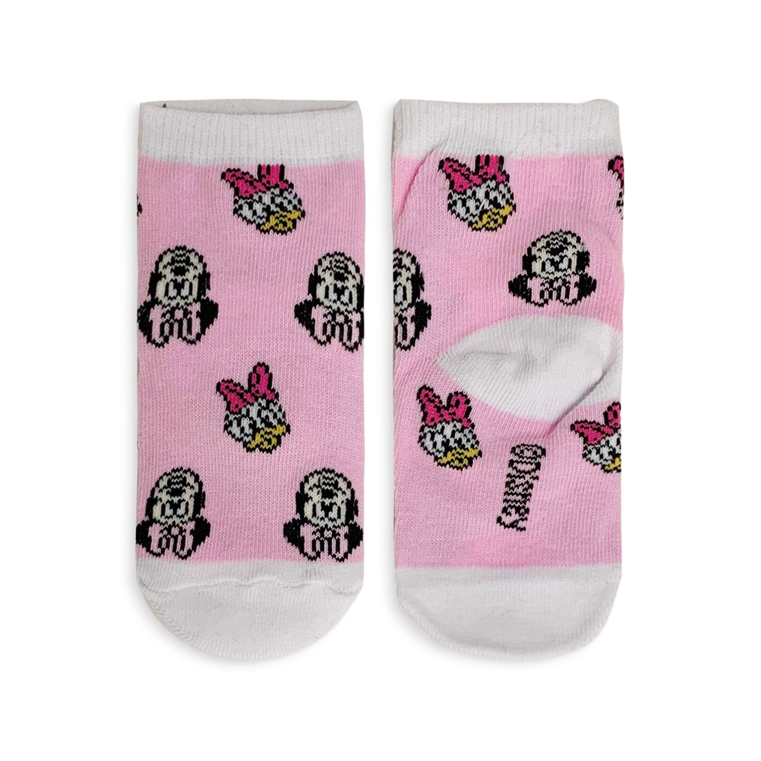 Calzini corti Disney Minnie Mouse 3 paia per neonato bimba in filato cotone 5196