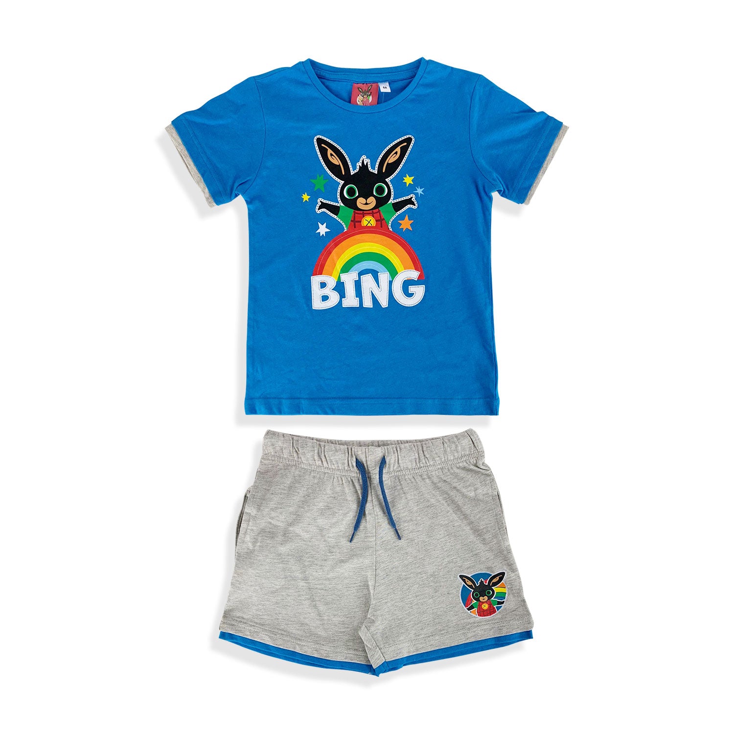 Pigiama corto bambino Bing completo t-shirt e pantaloncino in cotone 5200