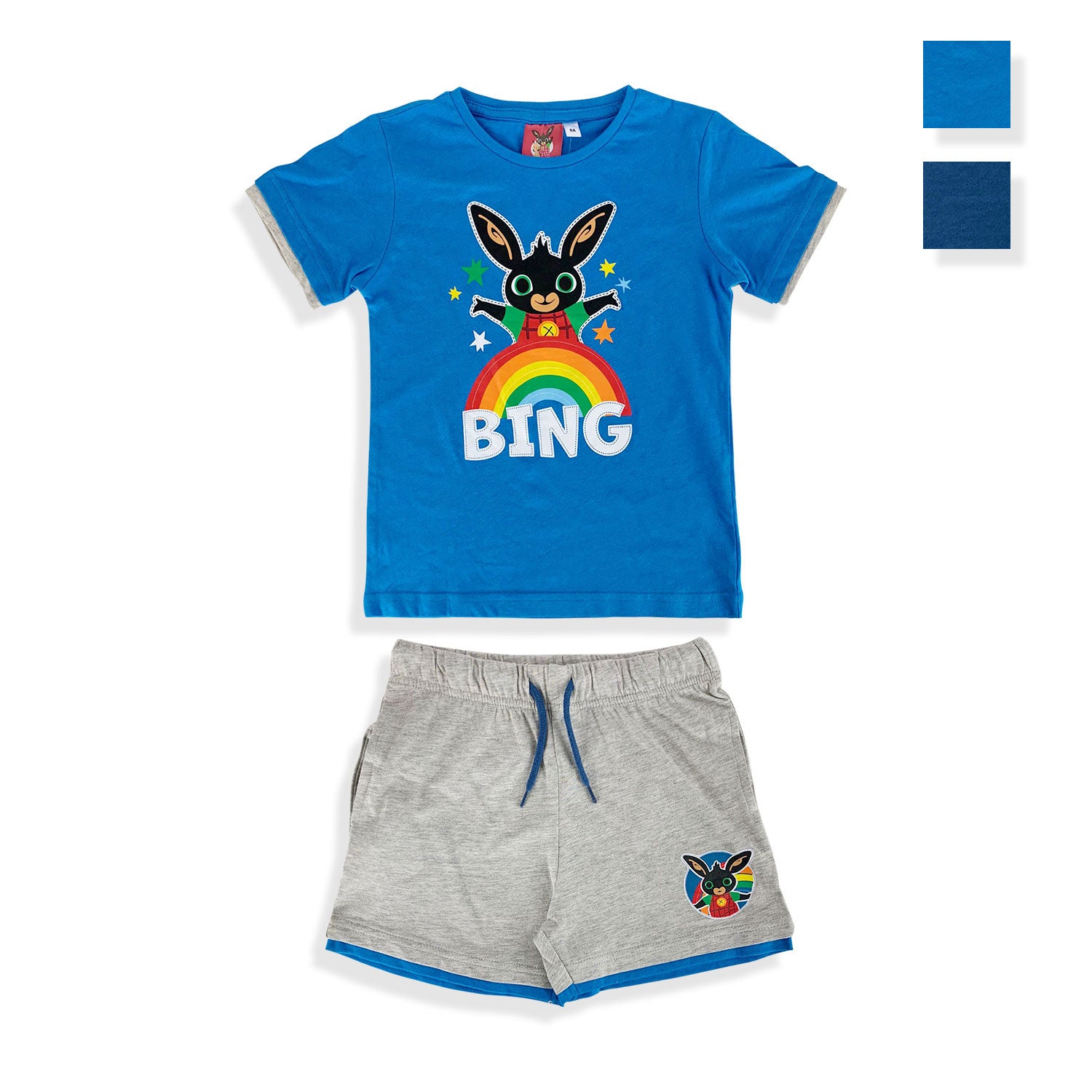 Pigiama corto bambino Bing completo t-shirt e pantaloncino in cotone 5200