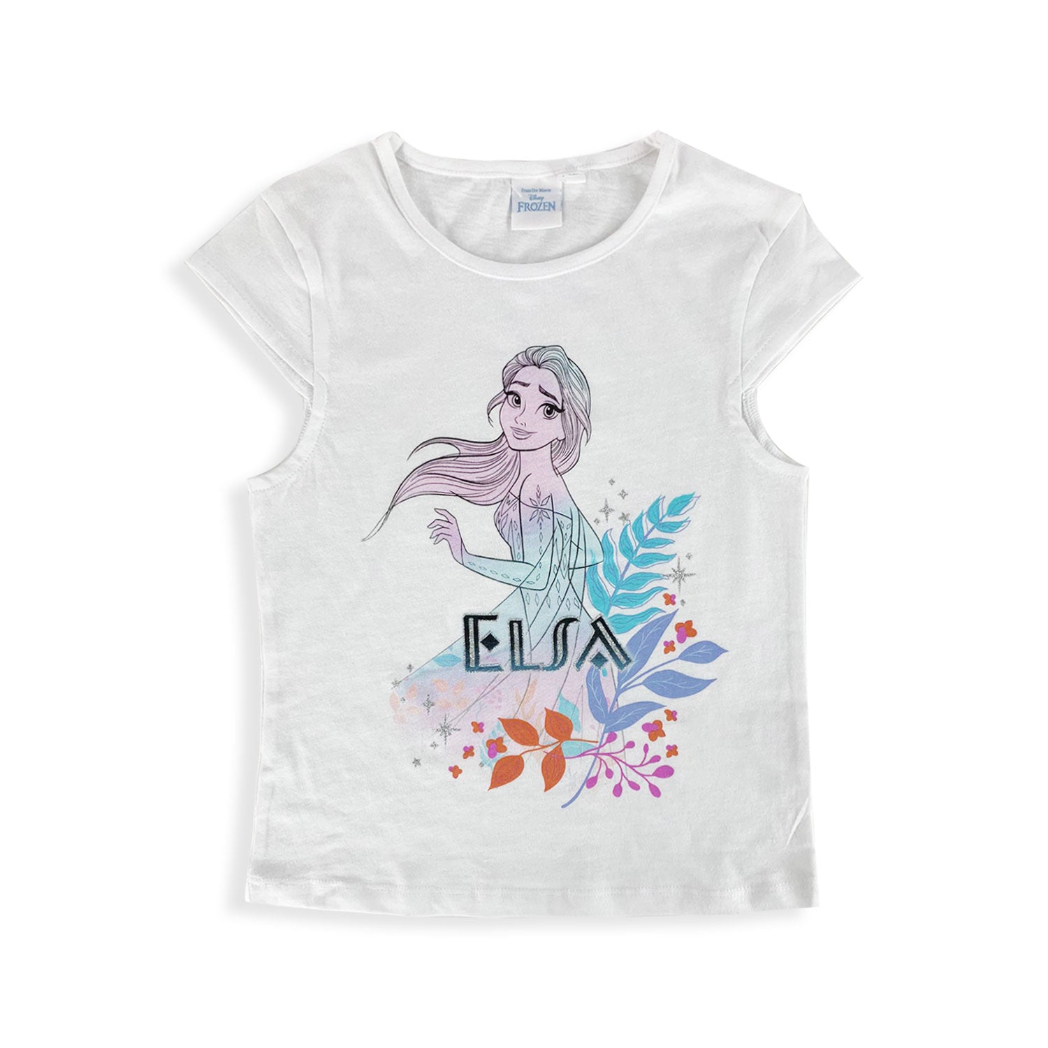 T-shirt Disney Frozen maglietta maniche corte maglia bimba cotone bambina 5203