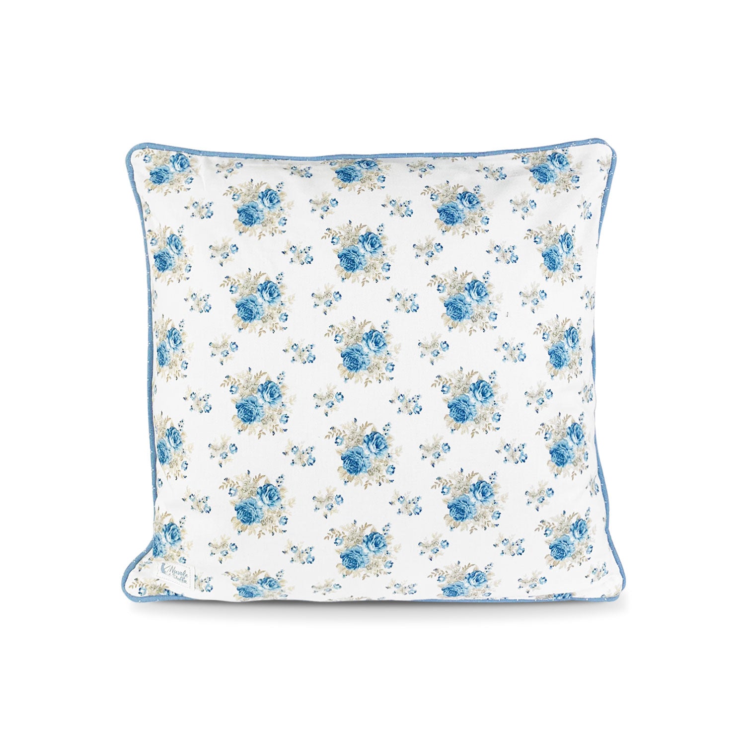 Cuscino arredo Nuvole di Stoffa Shabby Chic Camilla con fiori 40x40 cotone 5275
