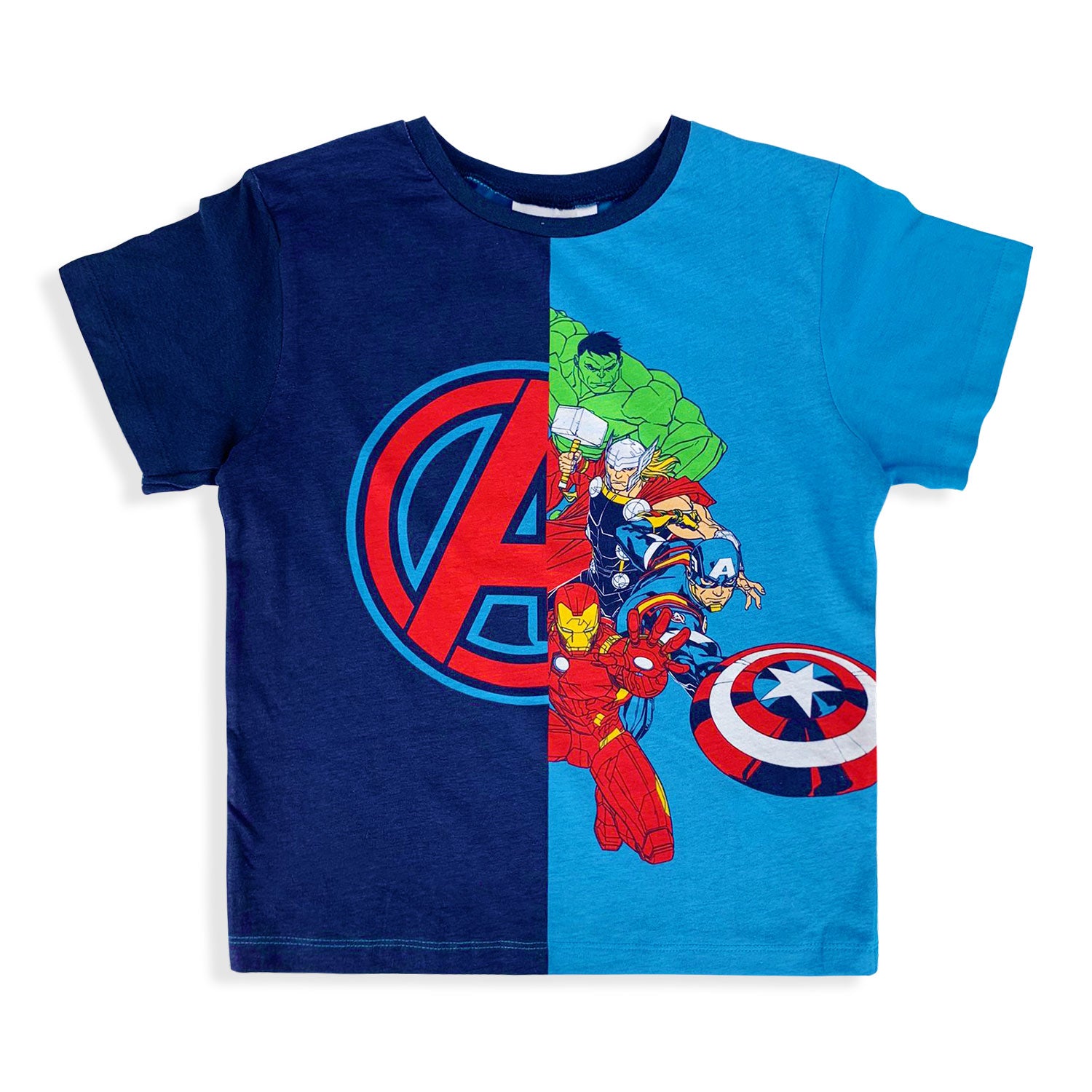 Maglietta Marvel Avengers t-shirt bambino mezze maniche in cotone estivo 5359