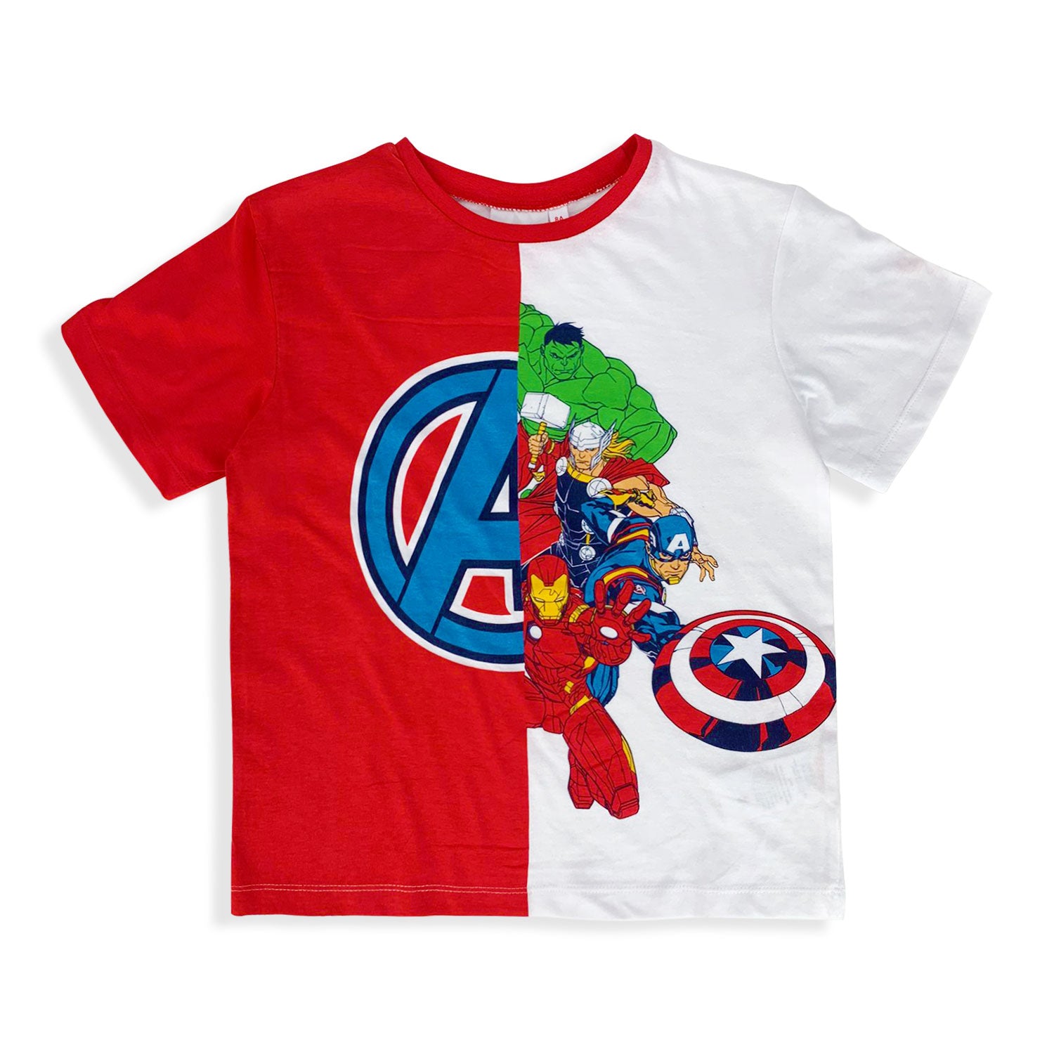 Maglietta Marvel Avengers t-shirt bambino mezze maniche in cotone estivo 5359