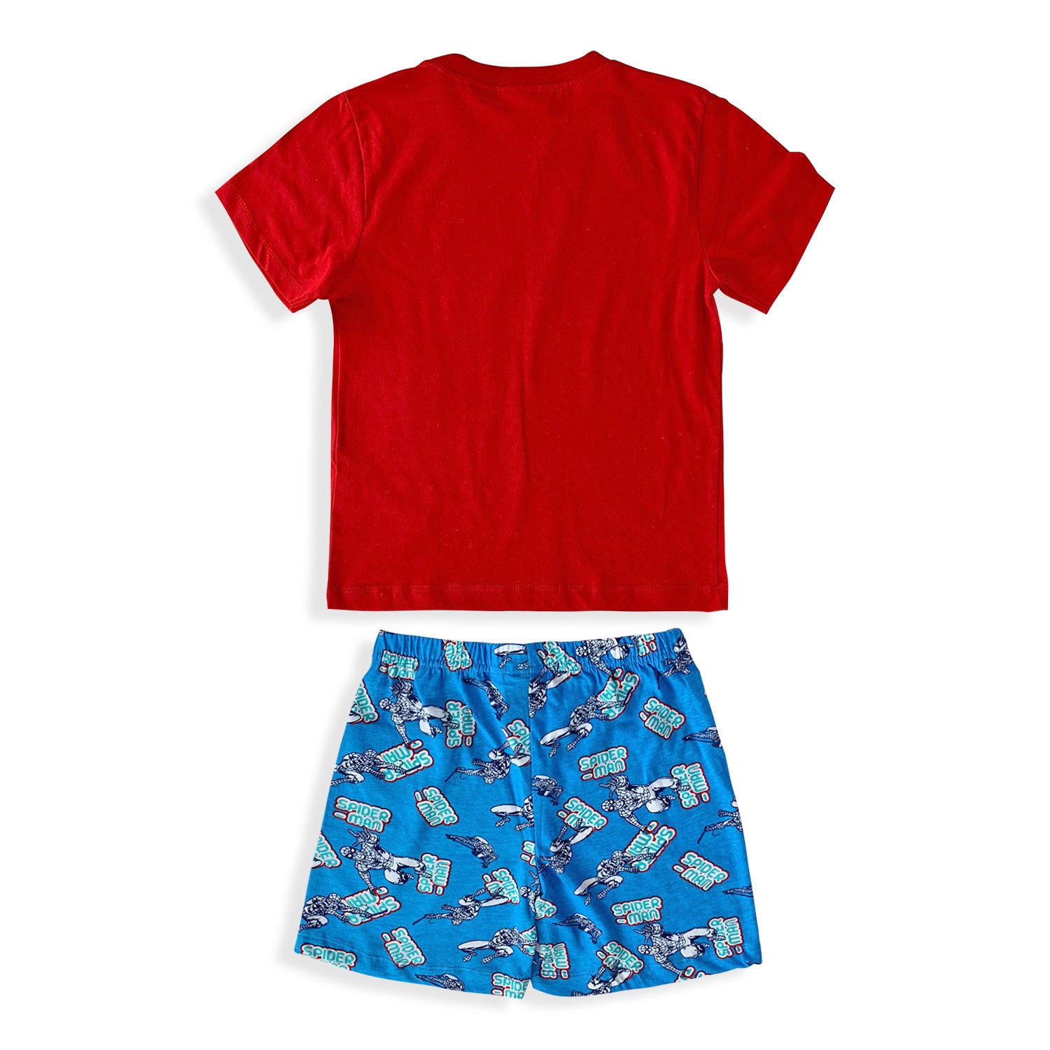 Pigiama bambino Marvel Spiderman t-shirt e pantaloncino in cotone stampato 5373