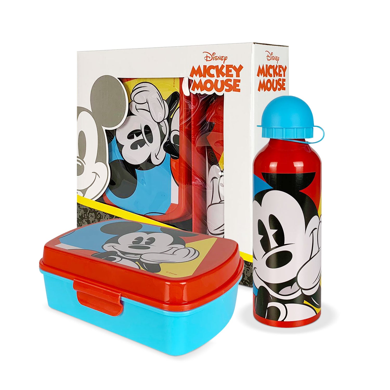 Set pranzo 2 pezzi Disney Mickey Mouse borraccia 500ml e portapranzo 5387
