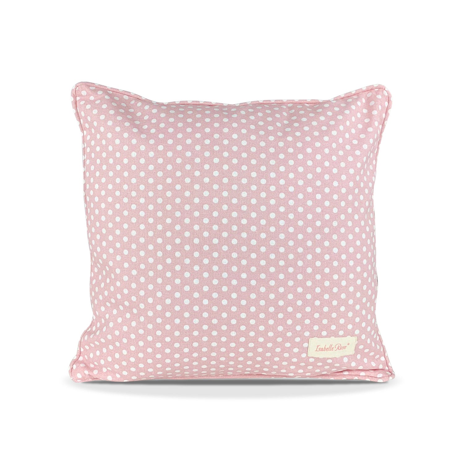 Cuscino arredo Isabelle Rose Shabby Chic a pois 40x40 cotone Vintage 5409