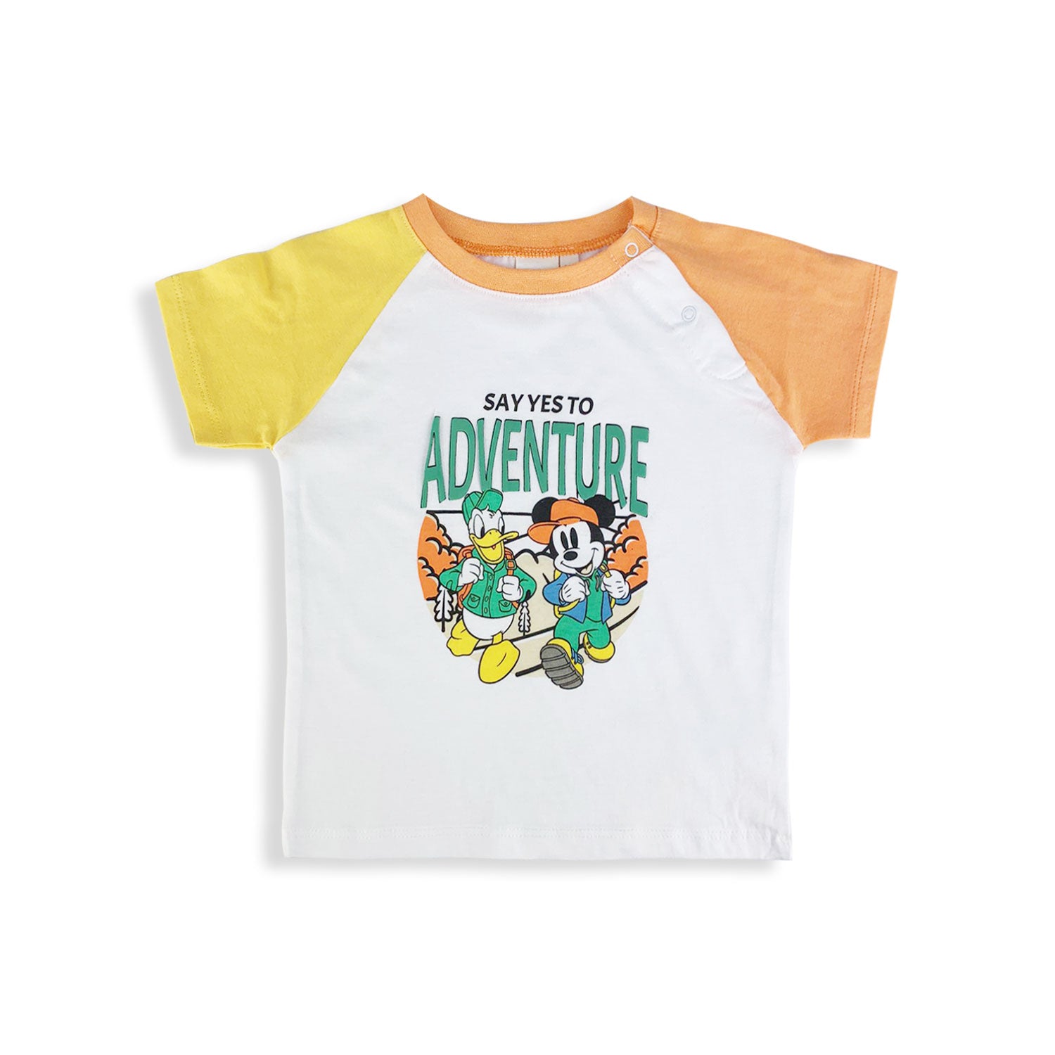 Maglietta neonato Disney Mickey Mouse in cotone bio bimbo maniche corte 5426