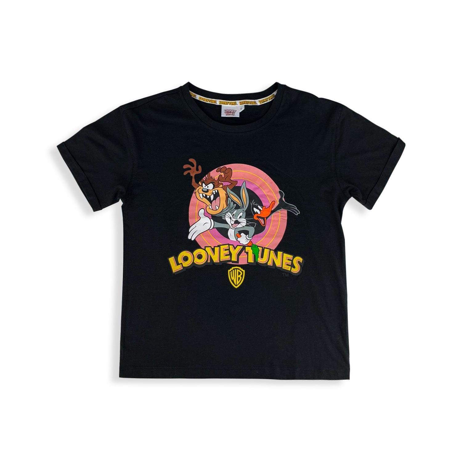 T-Shirt Disney Looney Tunes maglia originale Ragazza modello largo donna 5432