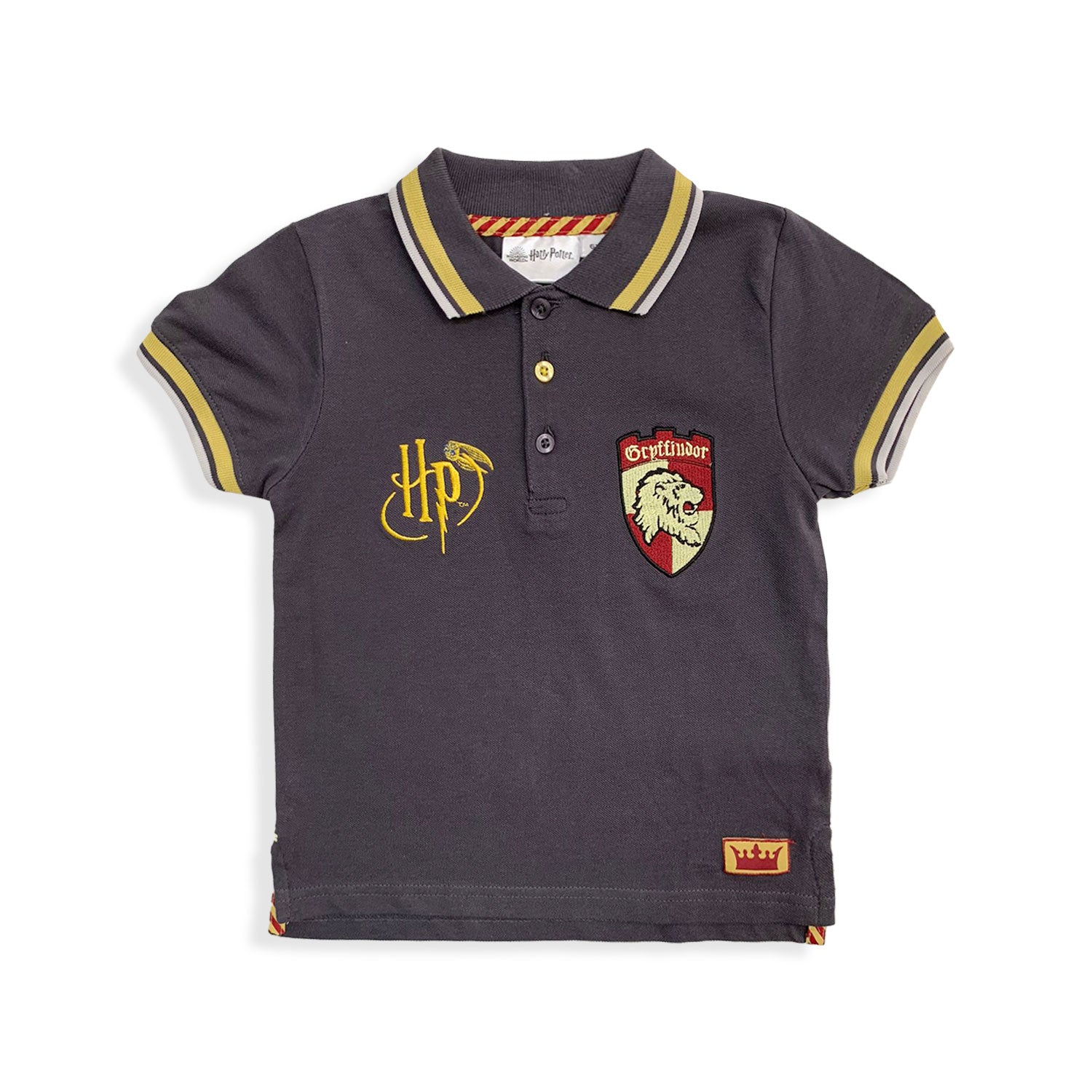 Polo Harry Potter maglietta maniche corte in cotone maglia ricamata bambino 5449