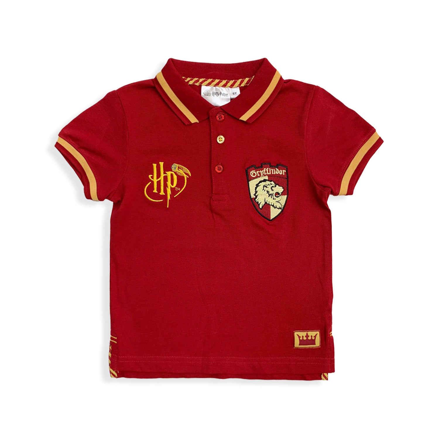 Polo Harry Potter maglietta maniche corte in cotone maglia ricamata bambino 5449