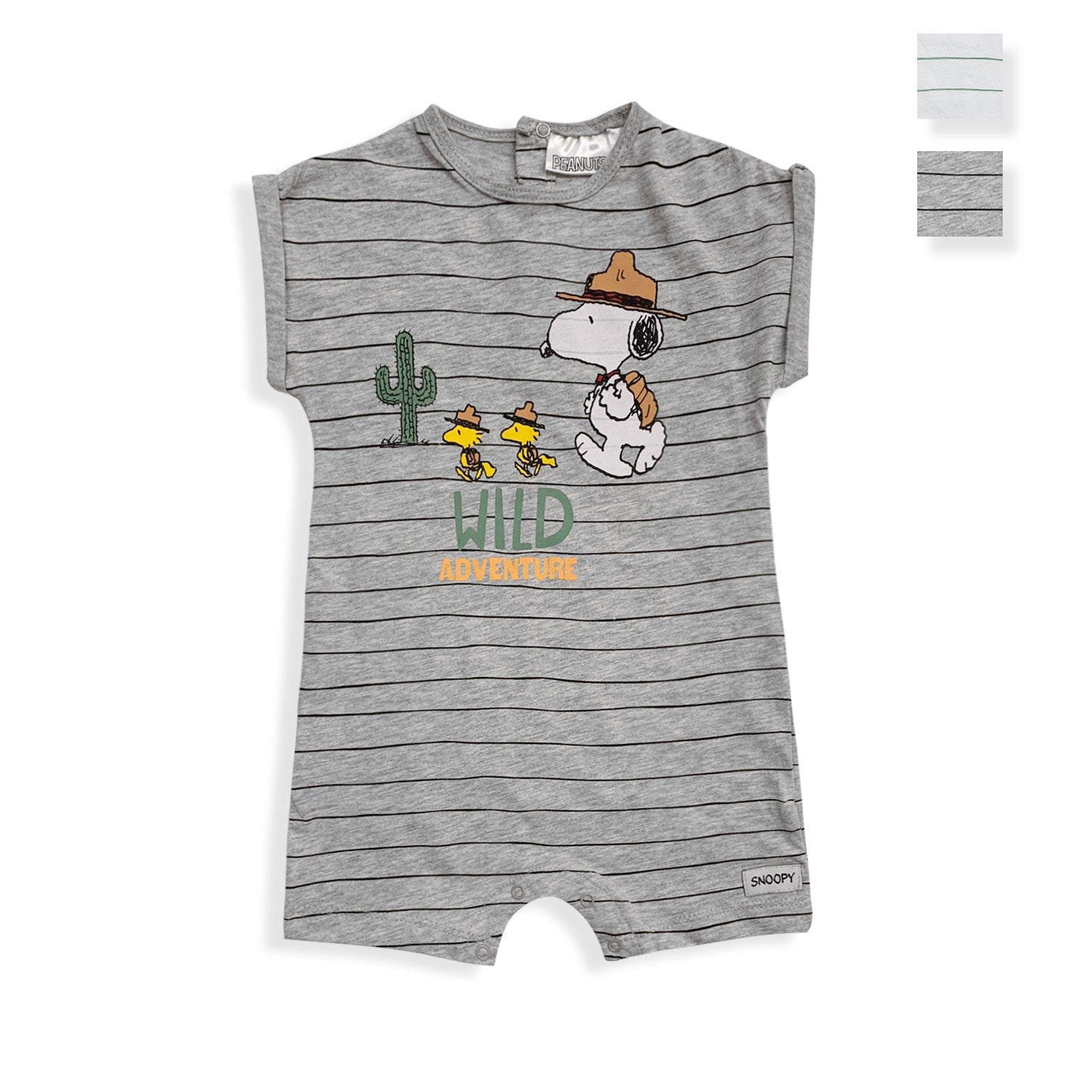 Baby bodysuit with short sleeves Snoopy Peanuts baby onesie in organic