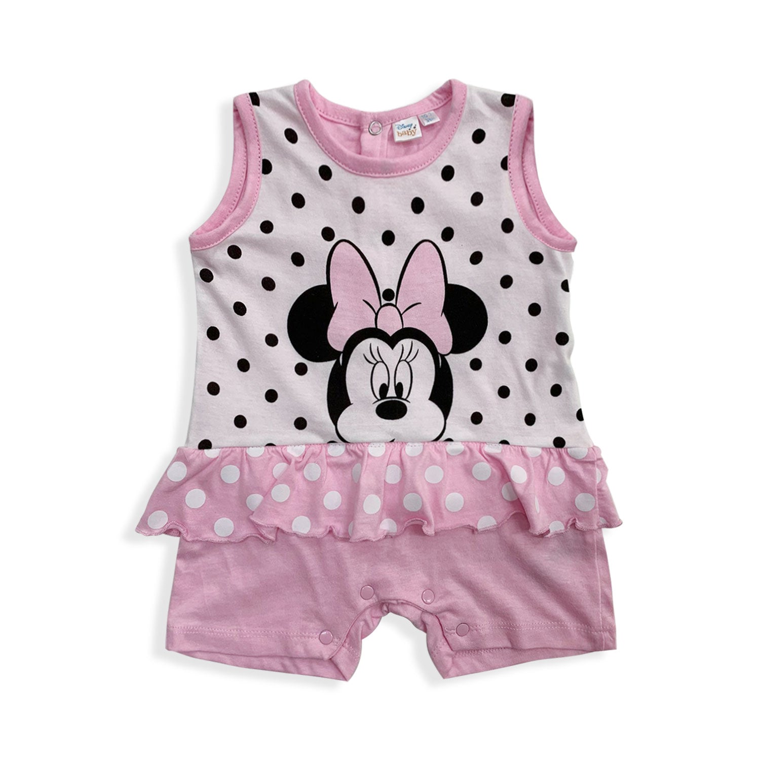 Tutina Disney Pagliaccetto neonato Minnie Mouse estiva in cotone bimba 5498