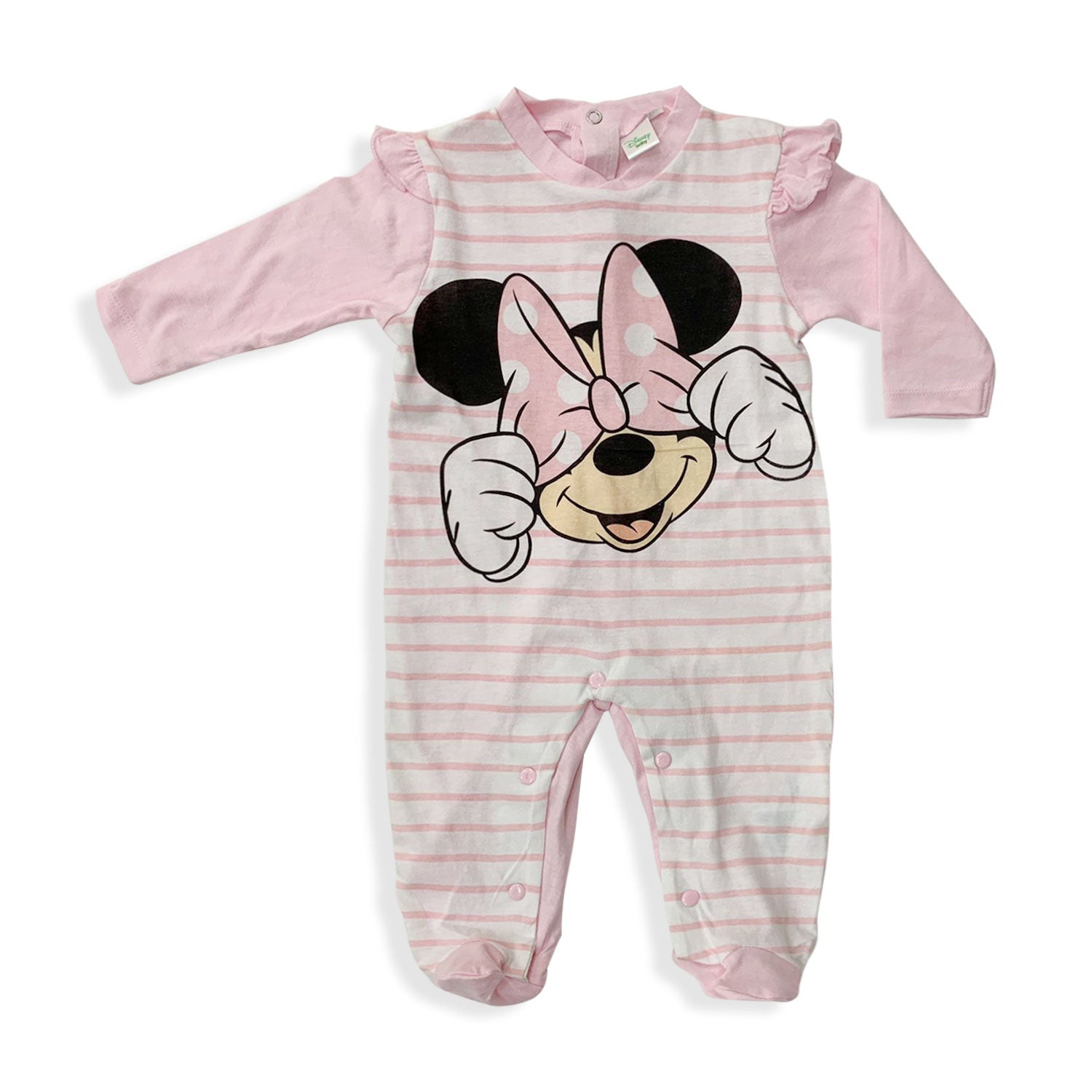 Tutina Disney Pagliaccetto neonato Minnie Mouse in cotone leggero bimba 5502