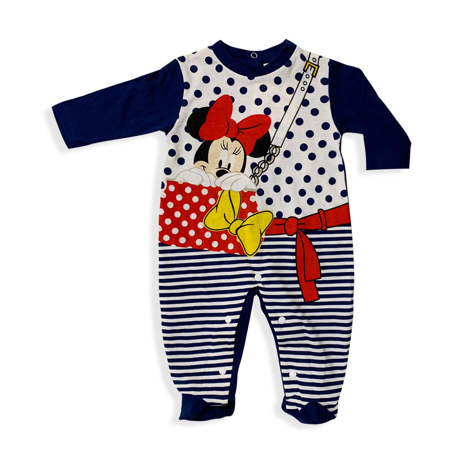 Tutina Disney Pagliaccetto neonato Minnie Mouse in cotone leggero bimba 5503