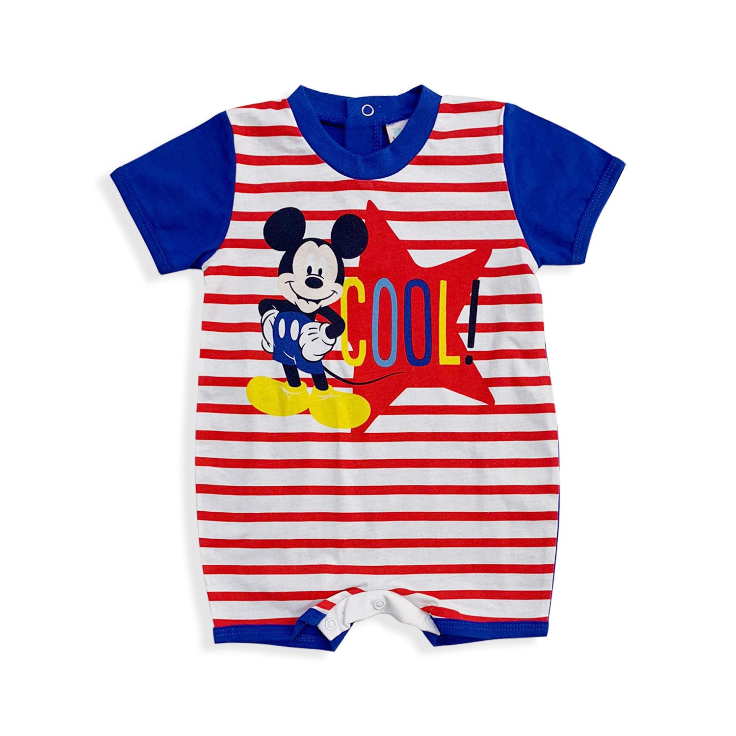 Tutina Disney Pagliaccetto neonato Mickey Mouse in cotone leggero bimbo 5513