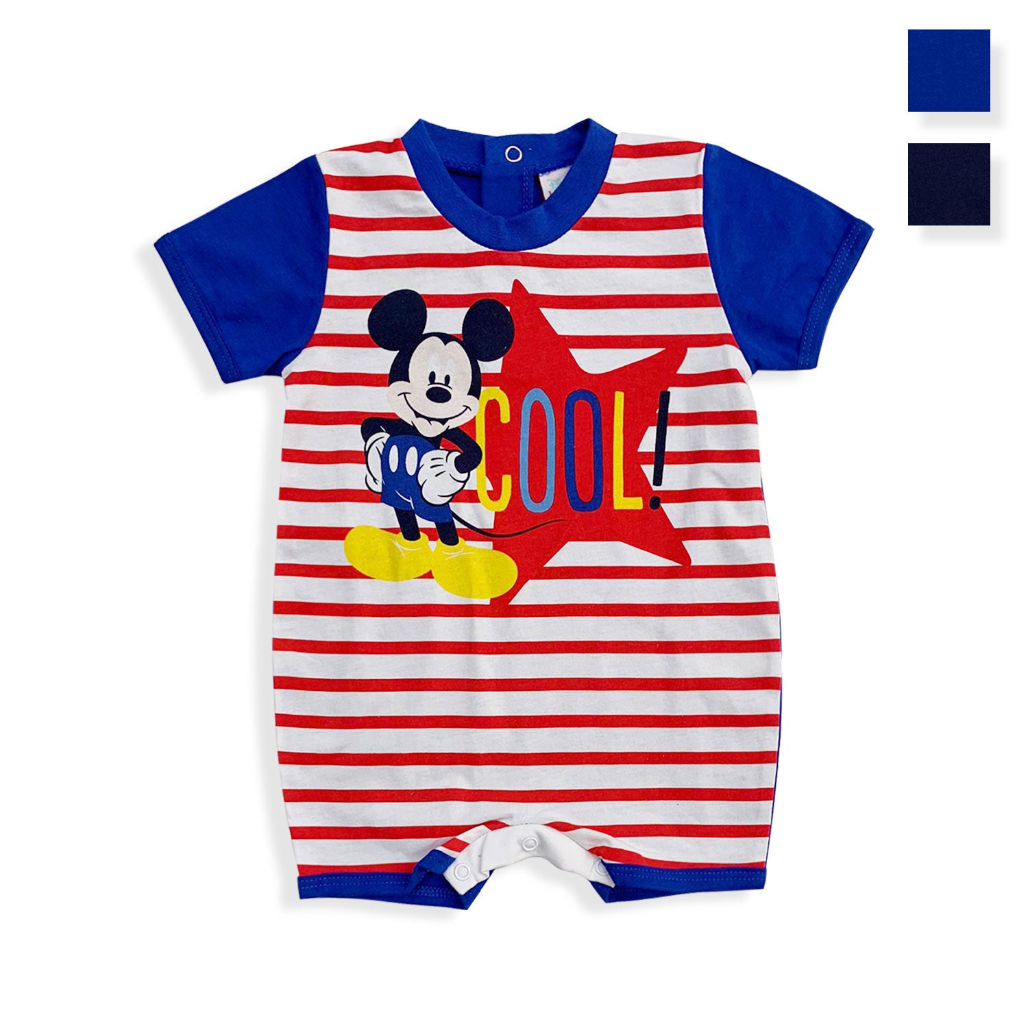 Tutina Disney Pagliaccetto neonato Mickey Mouse in cotone leggero bimbo 5513