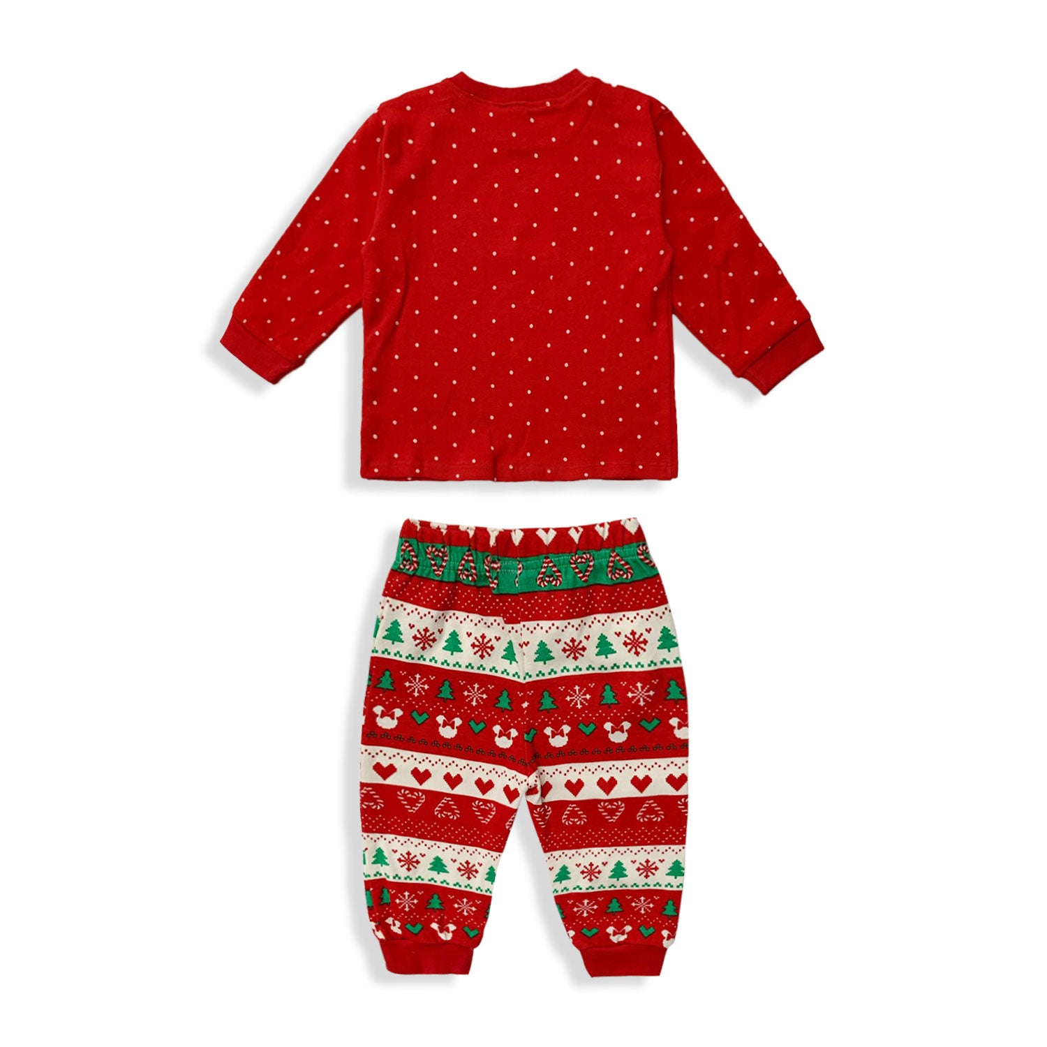 Pigiama natalizio Disney Minnie Mouse lungo neonato bimba in cotone Natale 5529